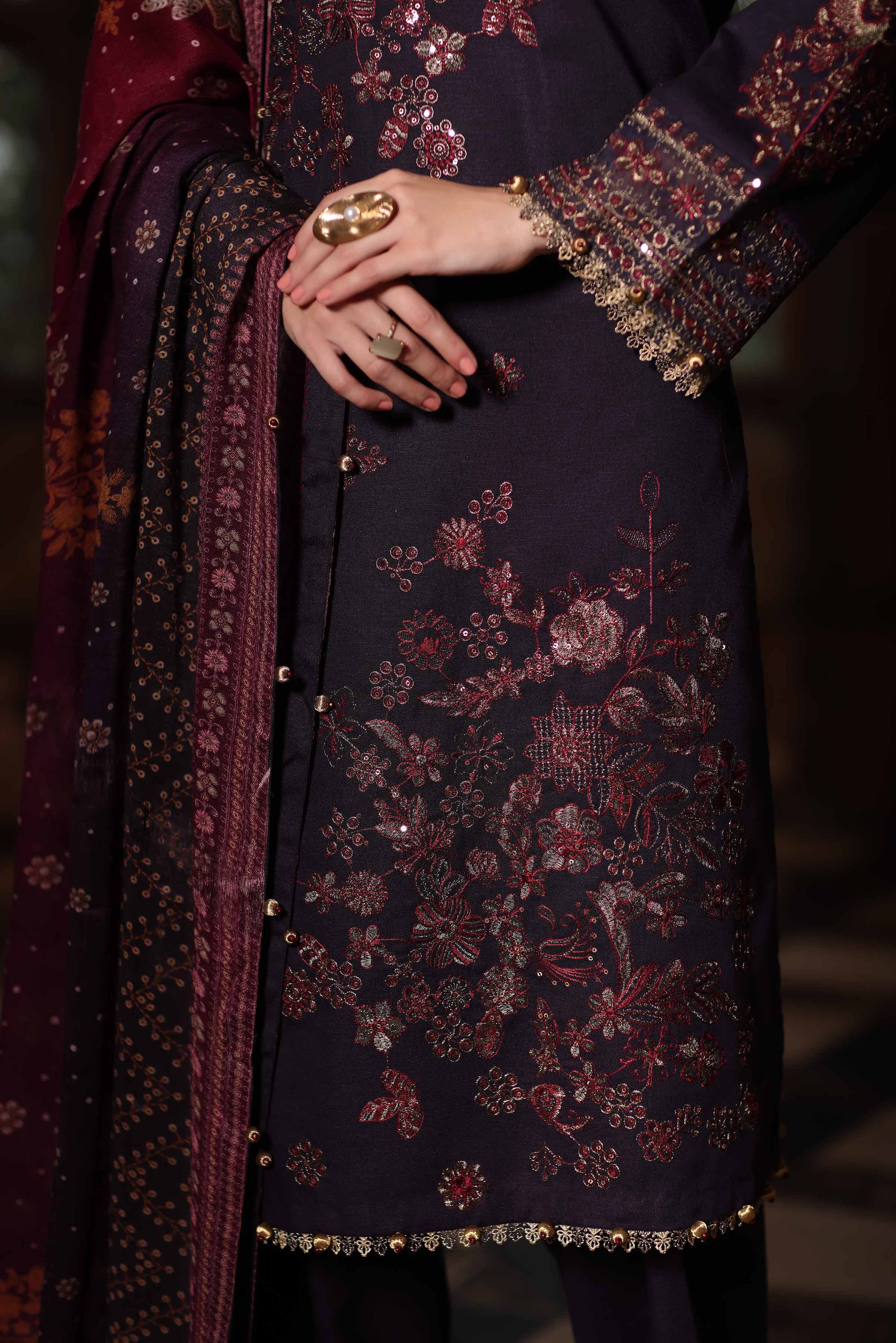 3 Piece - Digital Printed Embroidered Suit - 42502698 for Women - Unstitched Collection | Nishat | Shop Online