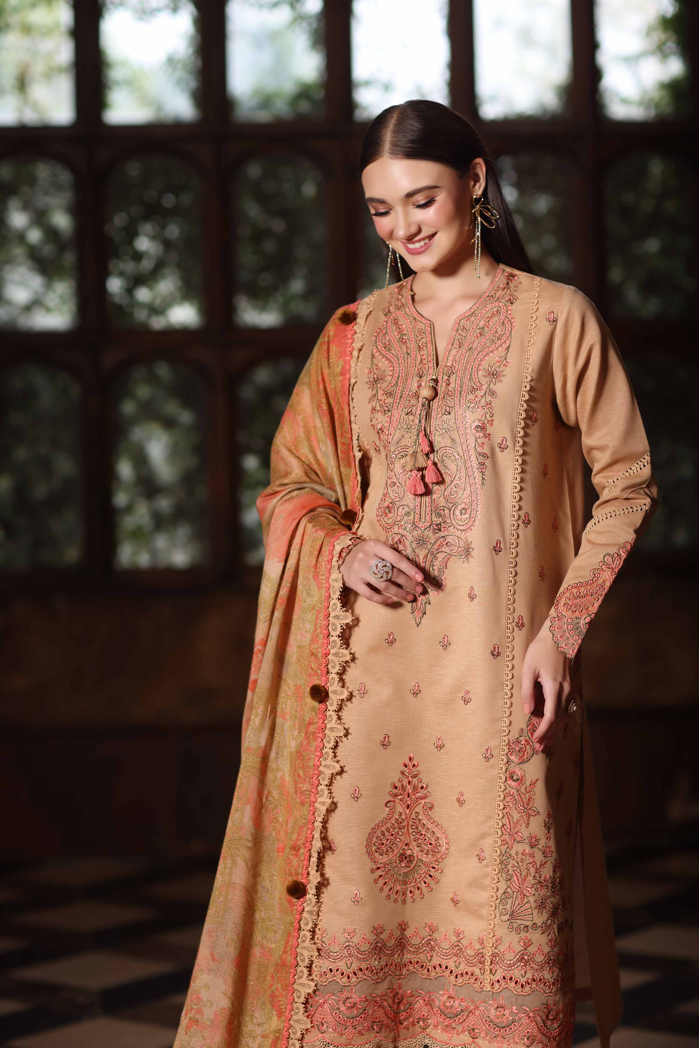 3 Piece - Digital Printed Embroidered Suit - 42502699 for Women - Unstitched Collection | Nishat | Shop Online