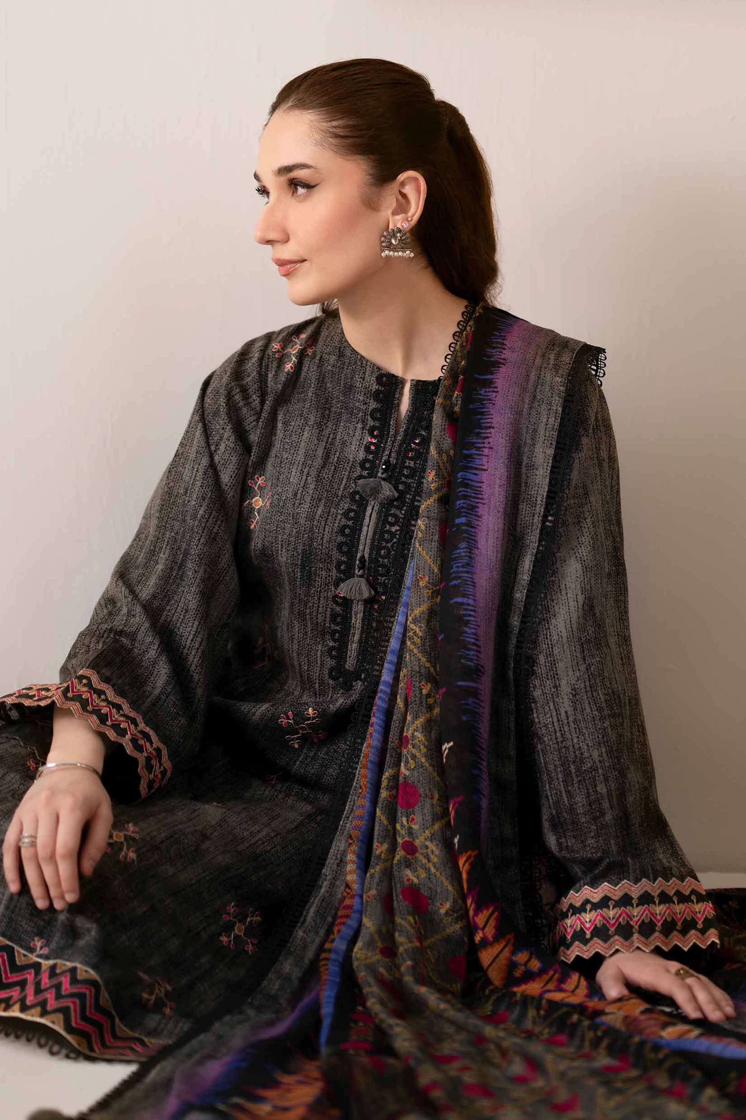 3 Piece - Digital Printed Embroidered Suit - 42502705 for Women - Unstitched Collection | Nishat | Shop Online