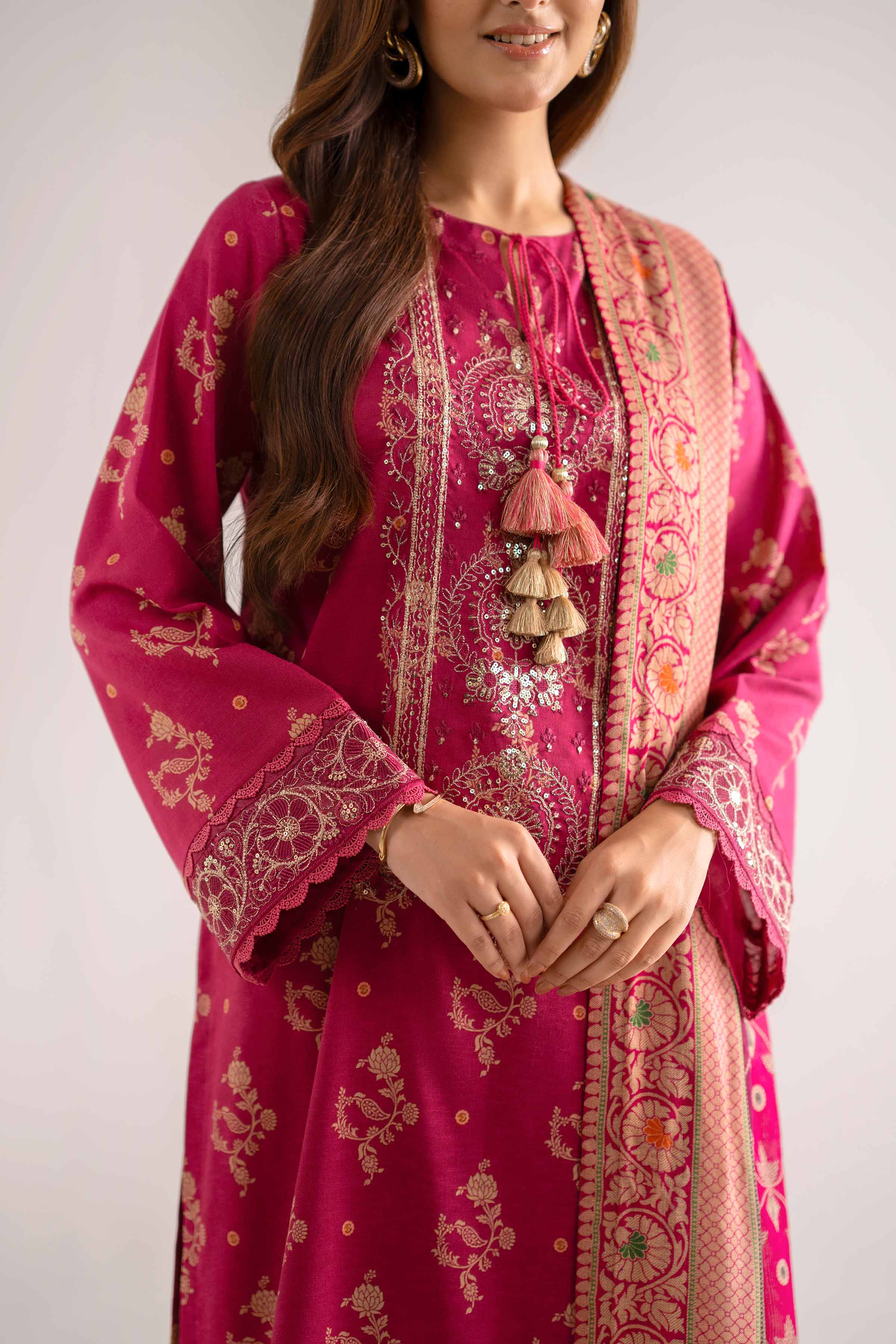 3 Piece - Digital Printed Embroidered Suit - 42502706 for Women - Unstitched Collection | Nishat | Shop Online