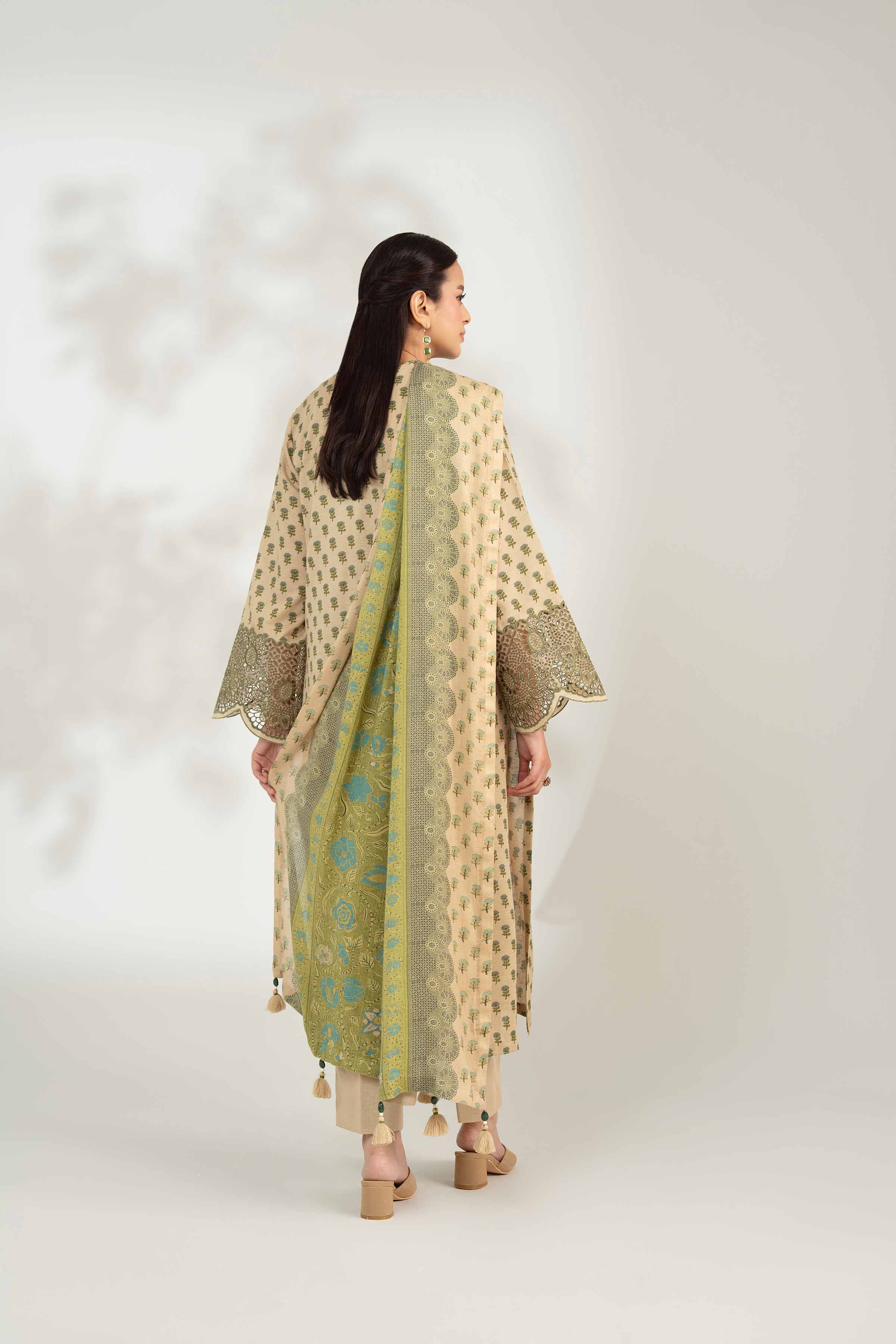 3 Piece - Digital Printed Embroidered Suit - 42502707 for Women - Unstitched Collection | Nishat | Shop Online
