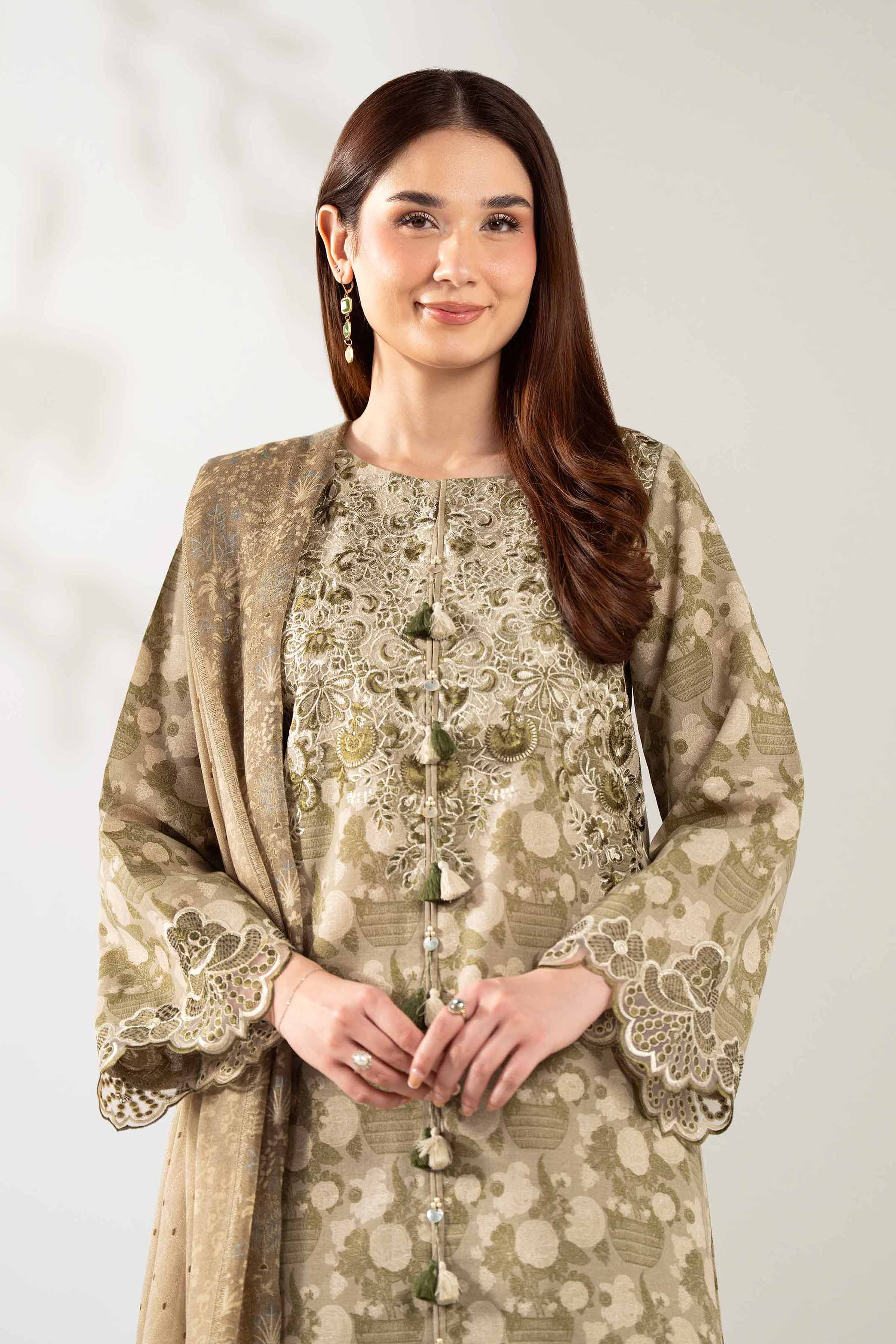 3 Piece - Digital Printed Embroidered Suit - 42502709 for Women - Unstitched Collection | Nishat | Shop Online