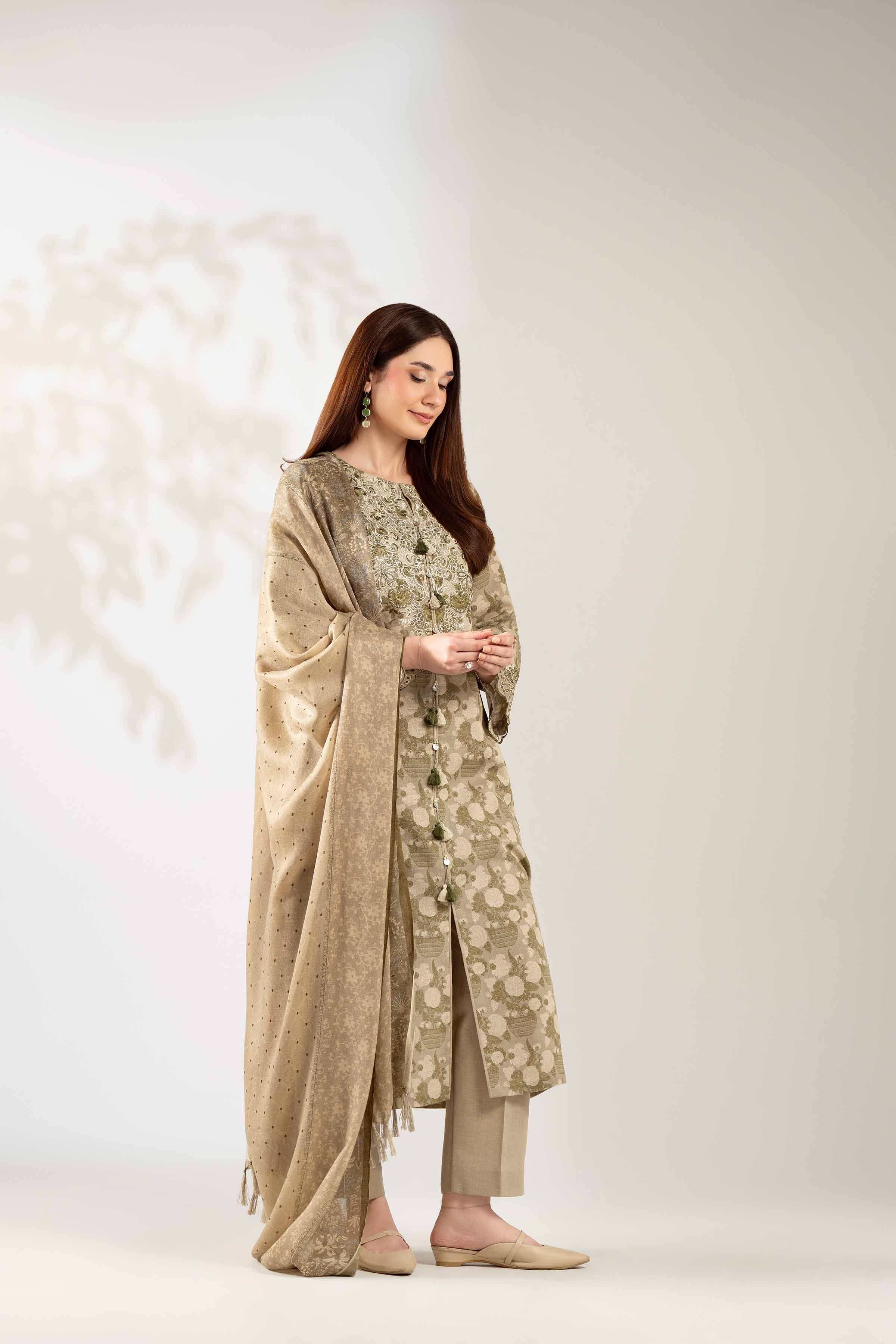 3 Piece - Digital Printed Embroidered Suit - 42502709 for Women - Unstitched Collection | Nishat | Shop Online
