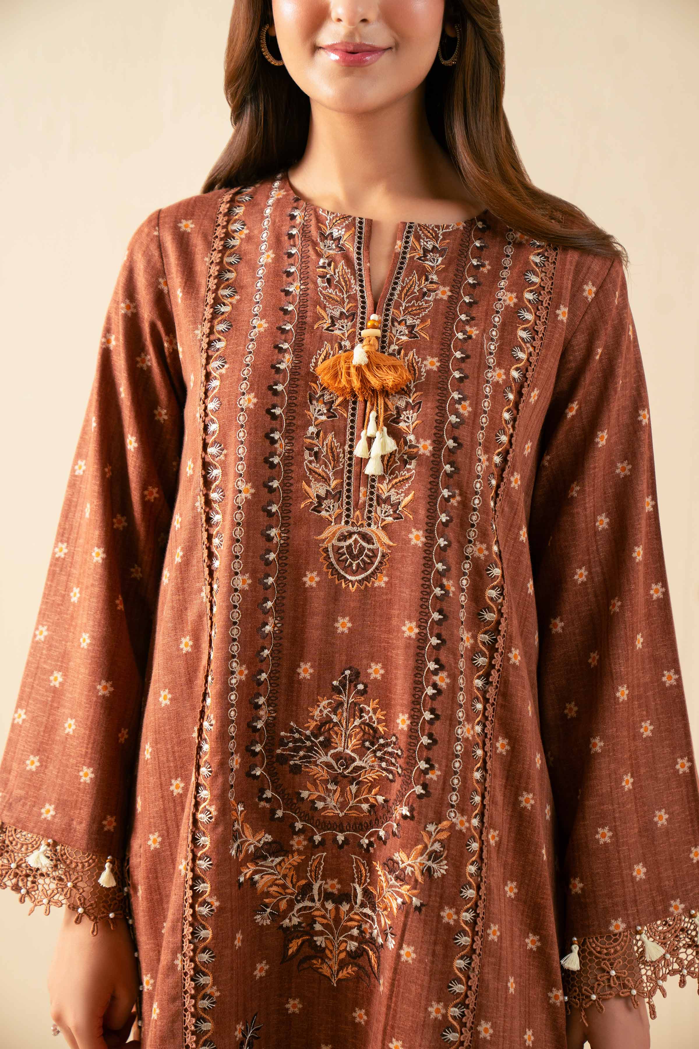 3 Piece - Digital Printed Embroidered Suit - 42502713 for Women - Unstitched Collection | Nishat | Shop Online