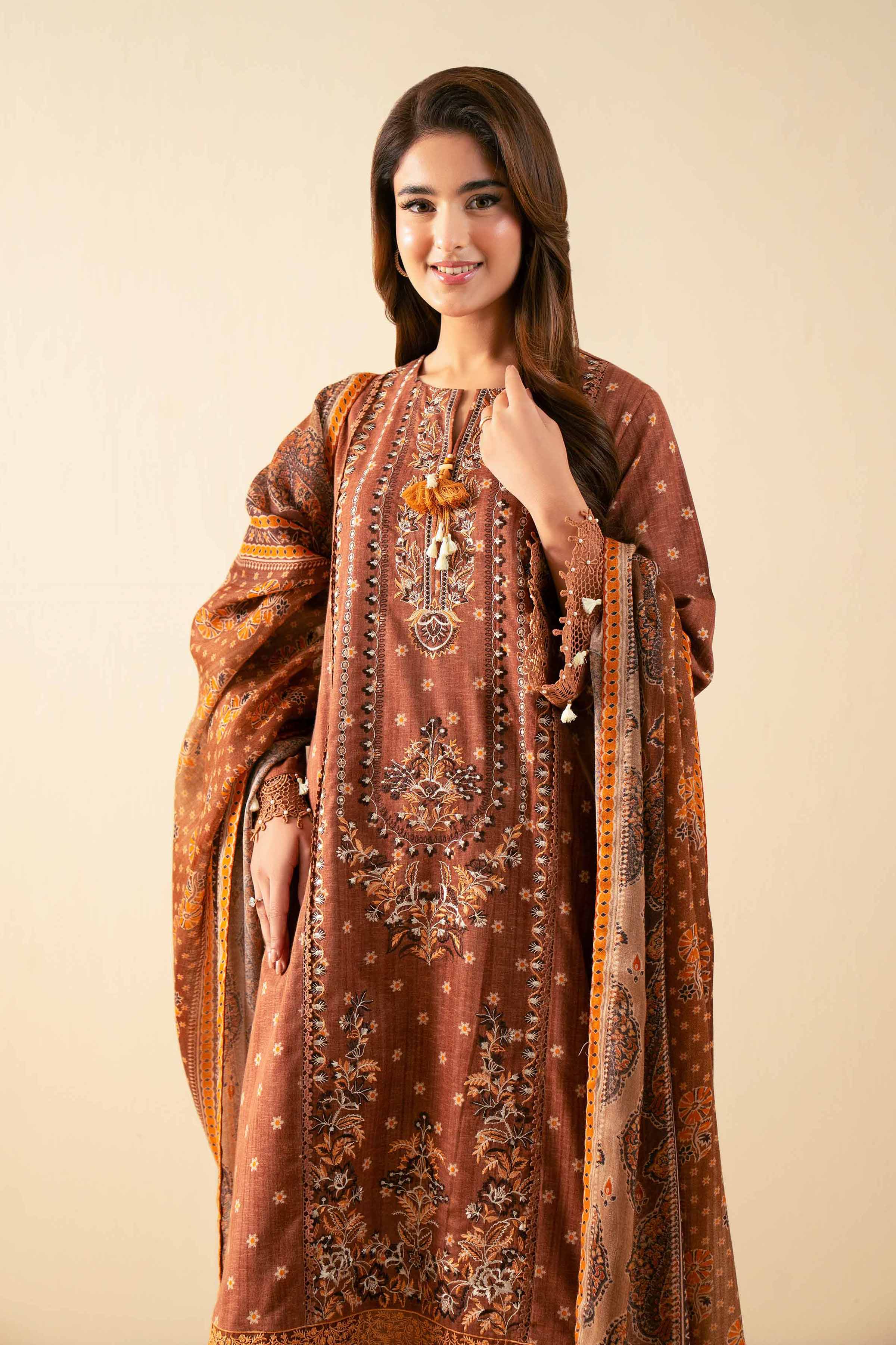 3 Piece - Digital Printed Embroidered Suit - 42502713 for Women - Unstitched Collection | Nishat | Shop Online