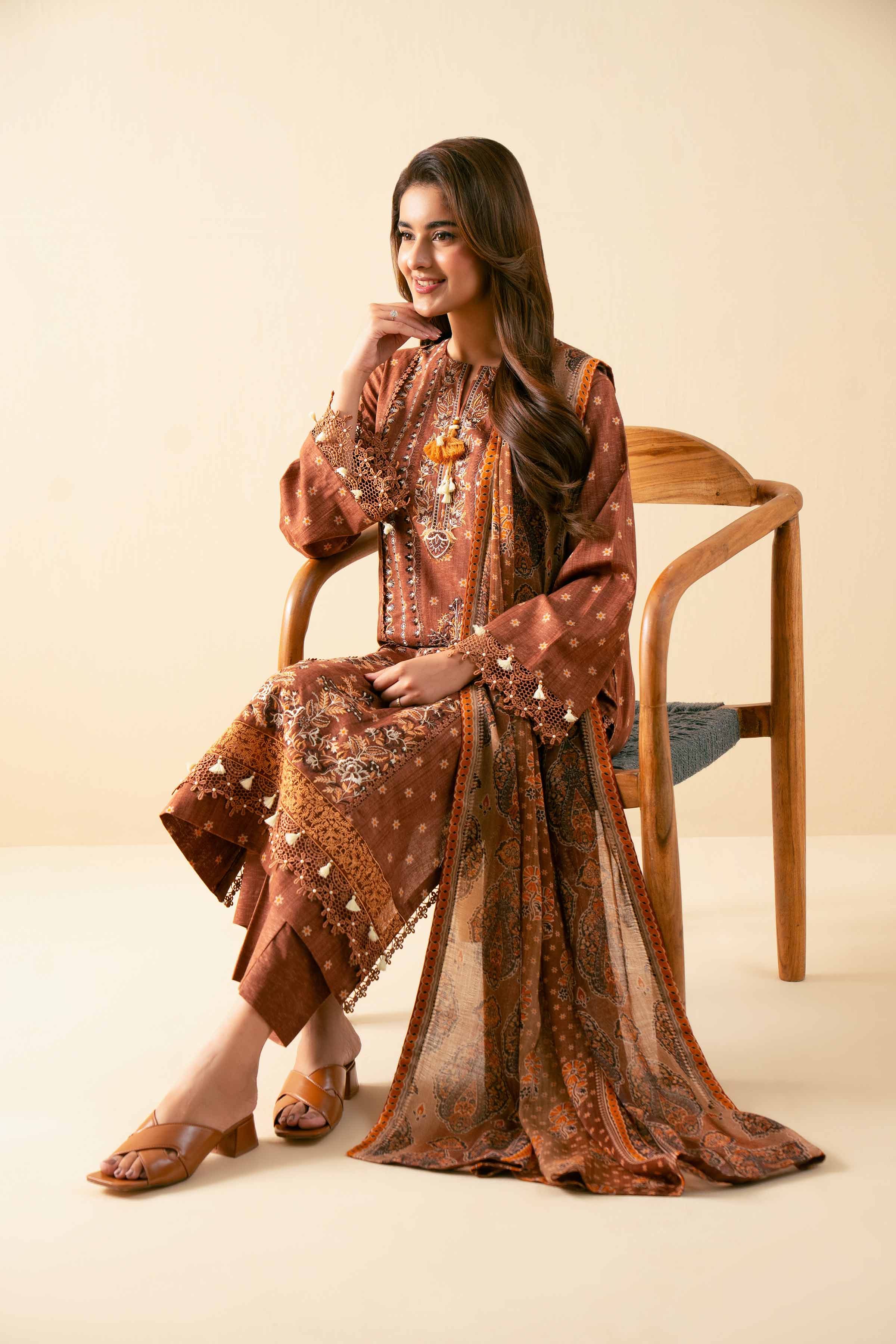 3 Piece - Digital Printed Embroidered Suit - 42502713 for Women - Unstitched Collection | Nishat | Shop Online