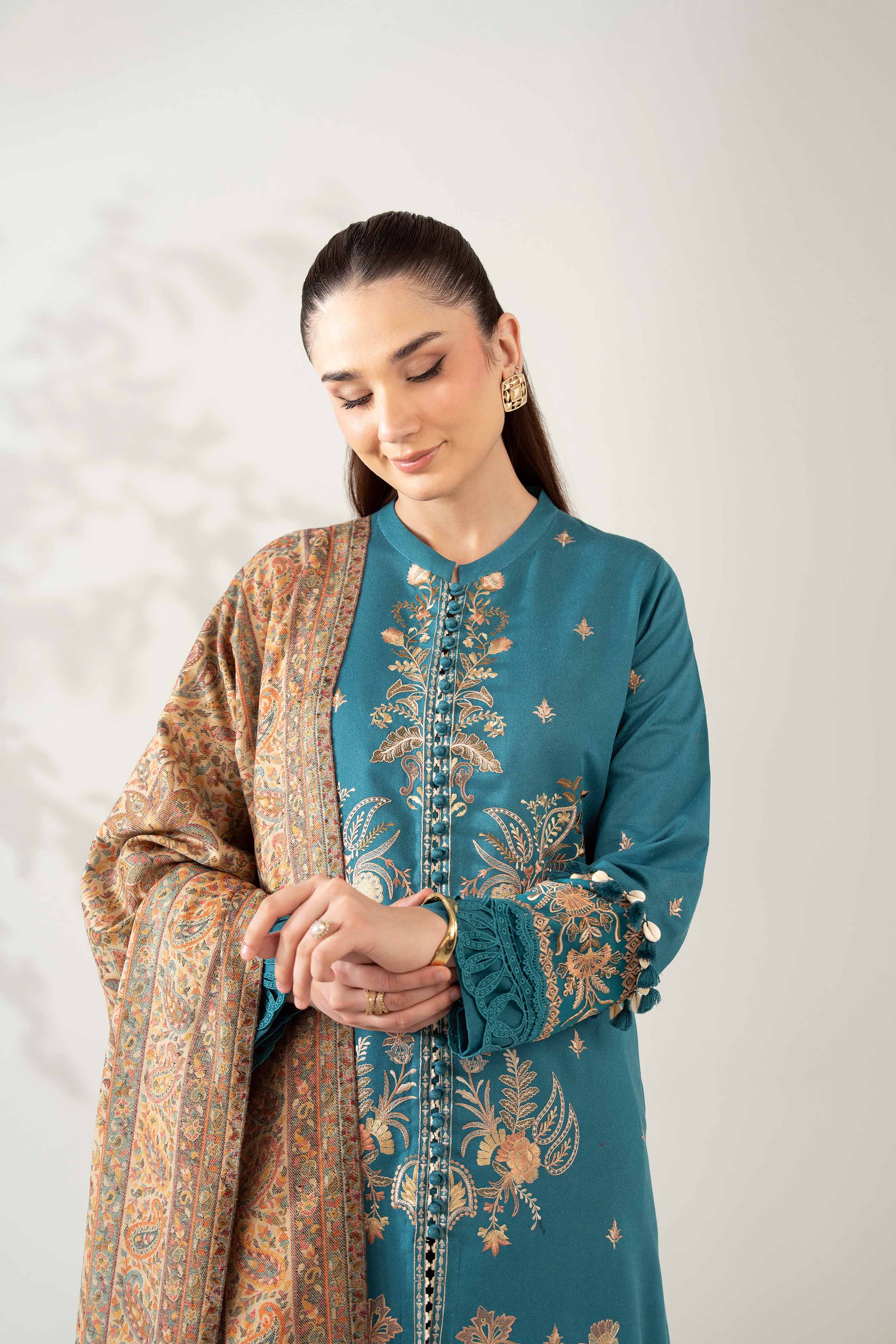 3 Piece - Embroidered Suit - 42502720 for Women - Unstitched Collection | Nishat | Shop Online