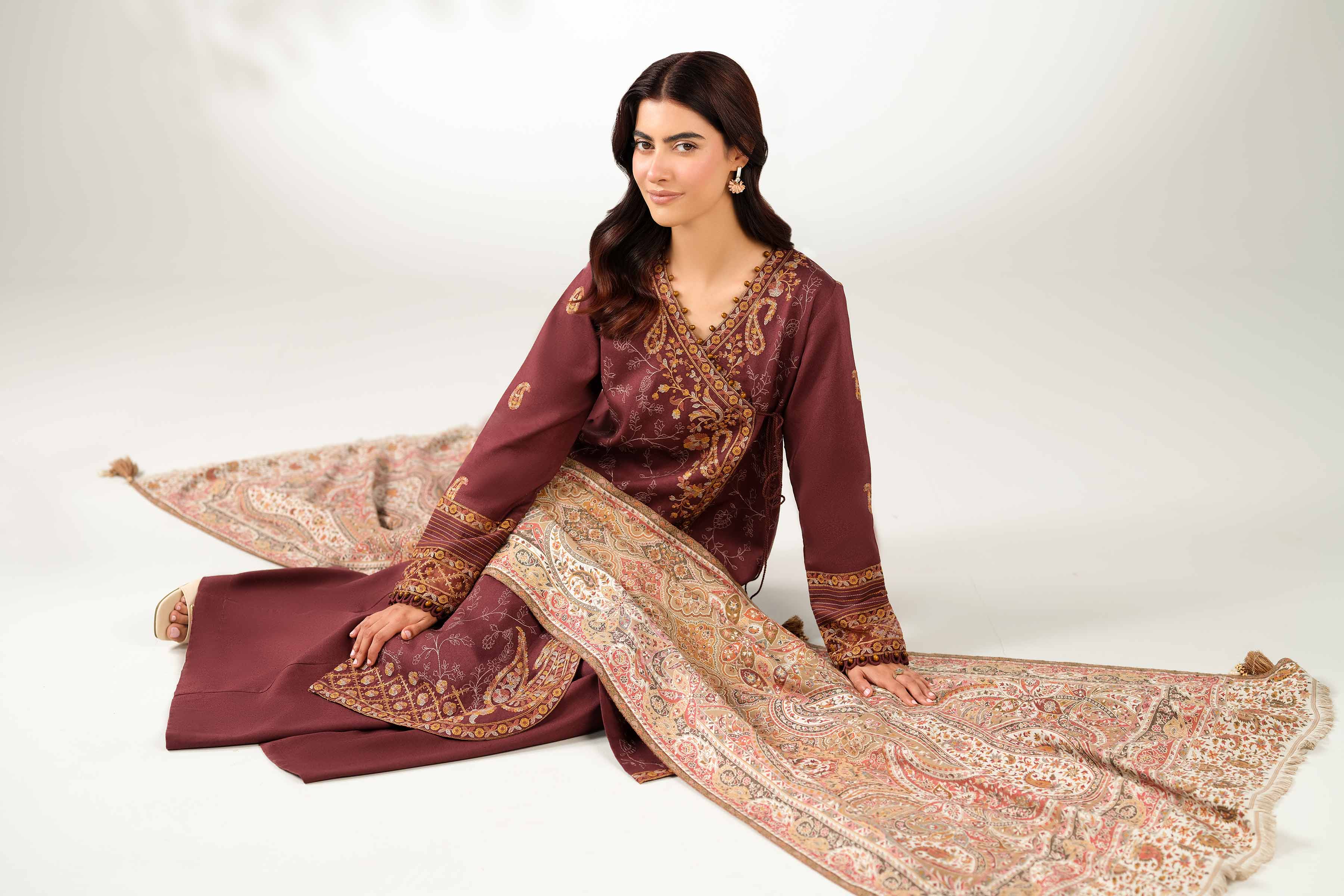 3 Piece - Embroidered Suit - 42502723 for Women - Unstitched Collection | Nishat | Shop Online