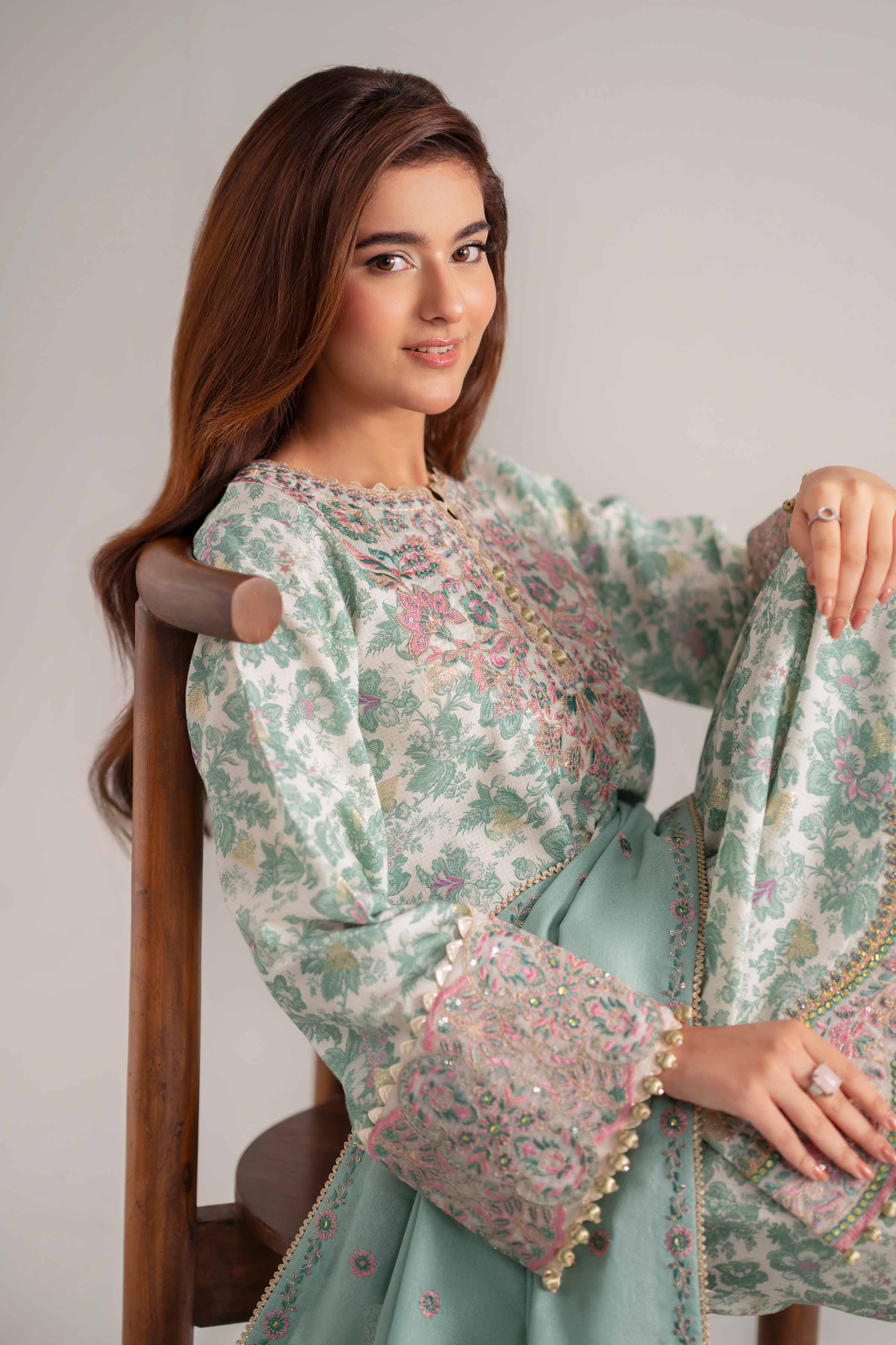 3 Piece - Digital Printed Embroidered Suit - 42502726 for Women - Unstitched Collection | Nishat | Shop Online