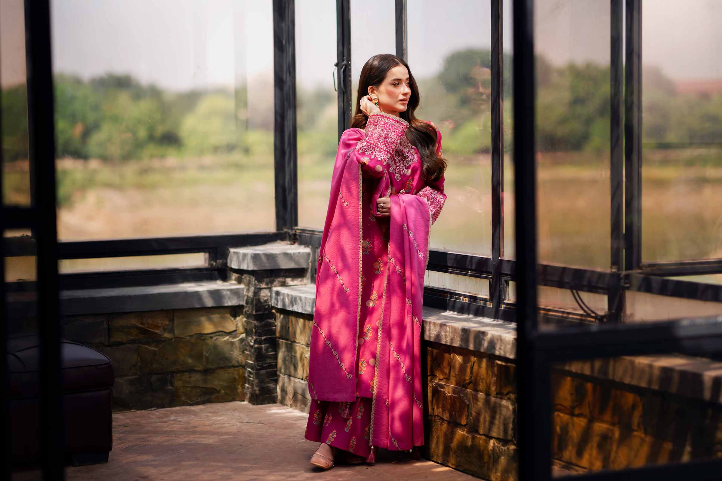 3 Piece - Digital Printed Embroidered Suit - 42502728 for Women - Unstitched Collection | Nishat | Shop Online