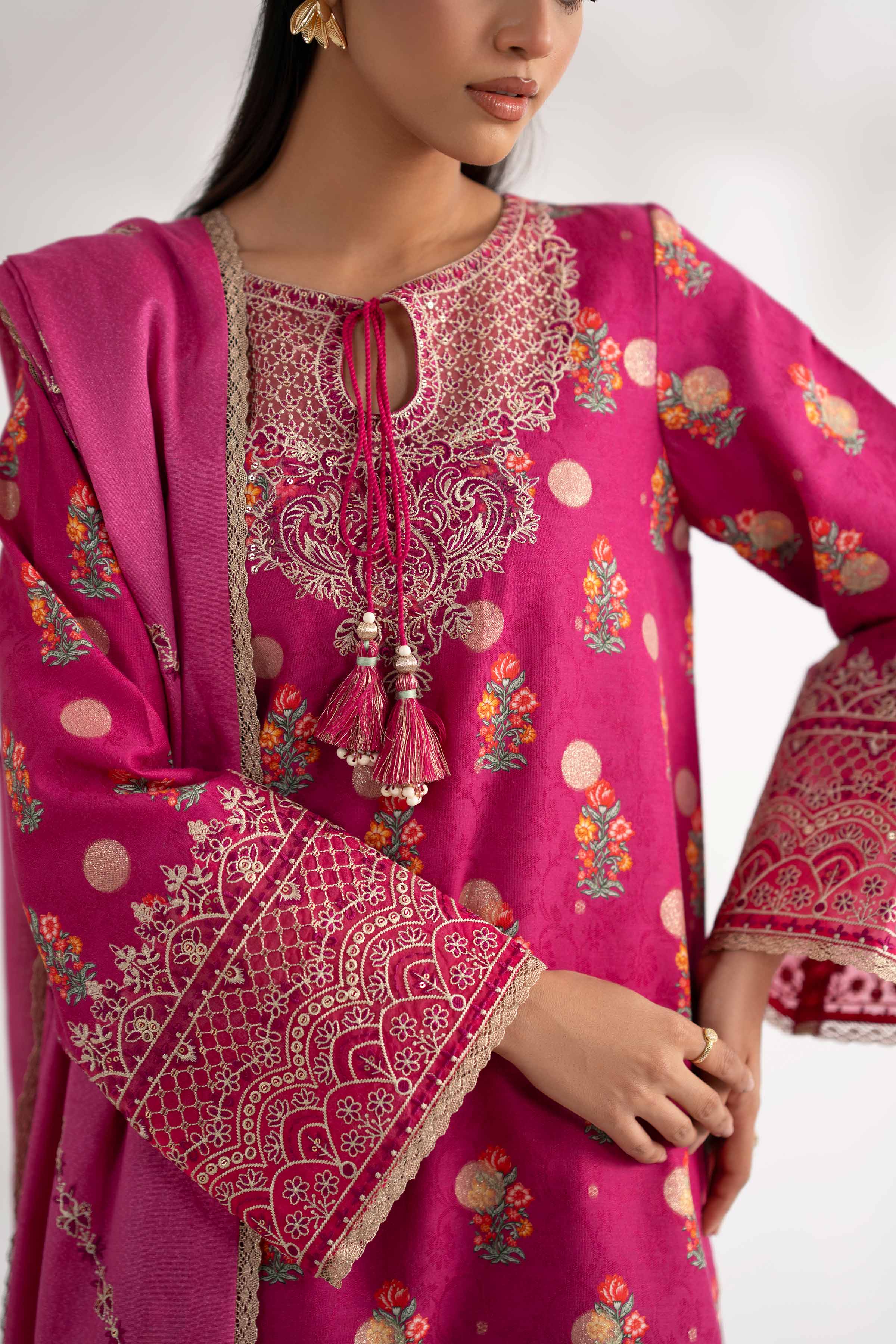 3 Piece - Digital Printed Embroidered Suit - 42502728 for Women - Unstitched Collection | Nishat | Shop Online