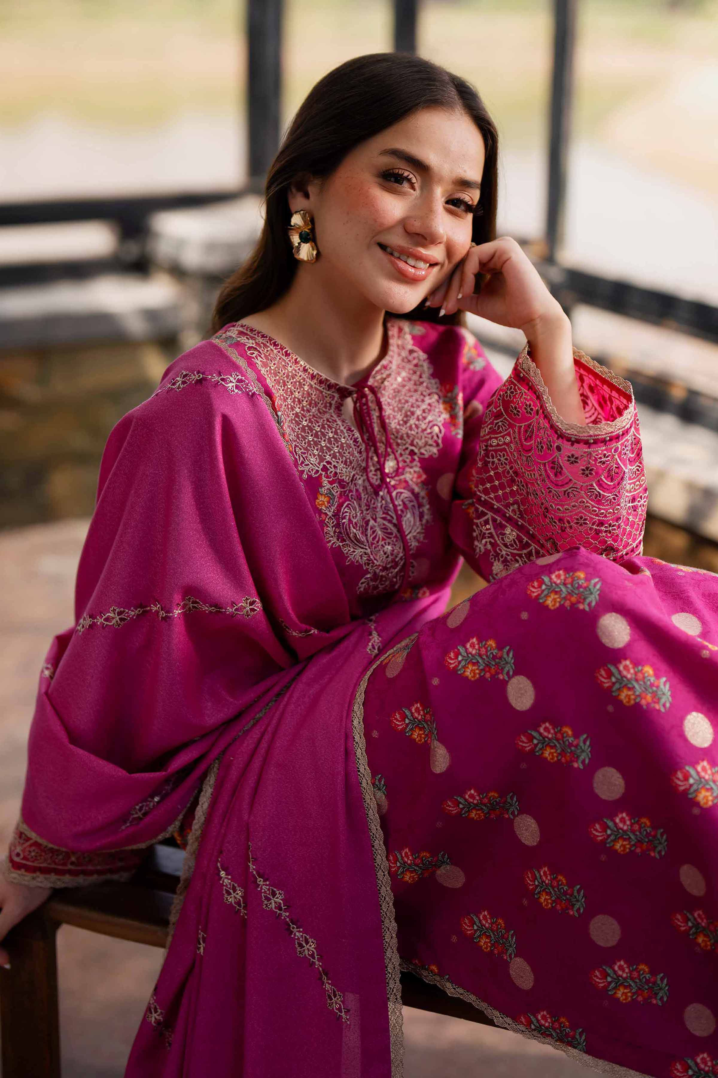 3 Piece - Digital Printed Embroidered Suit - 42502728 for Women - Unstitched Collection | Nishat | Shop Online
