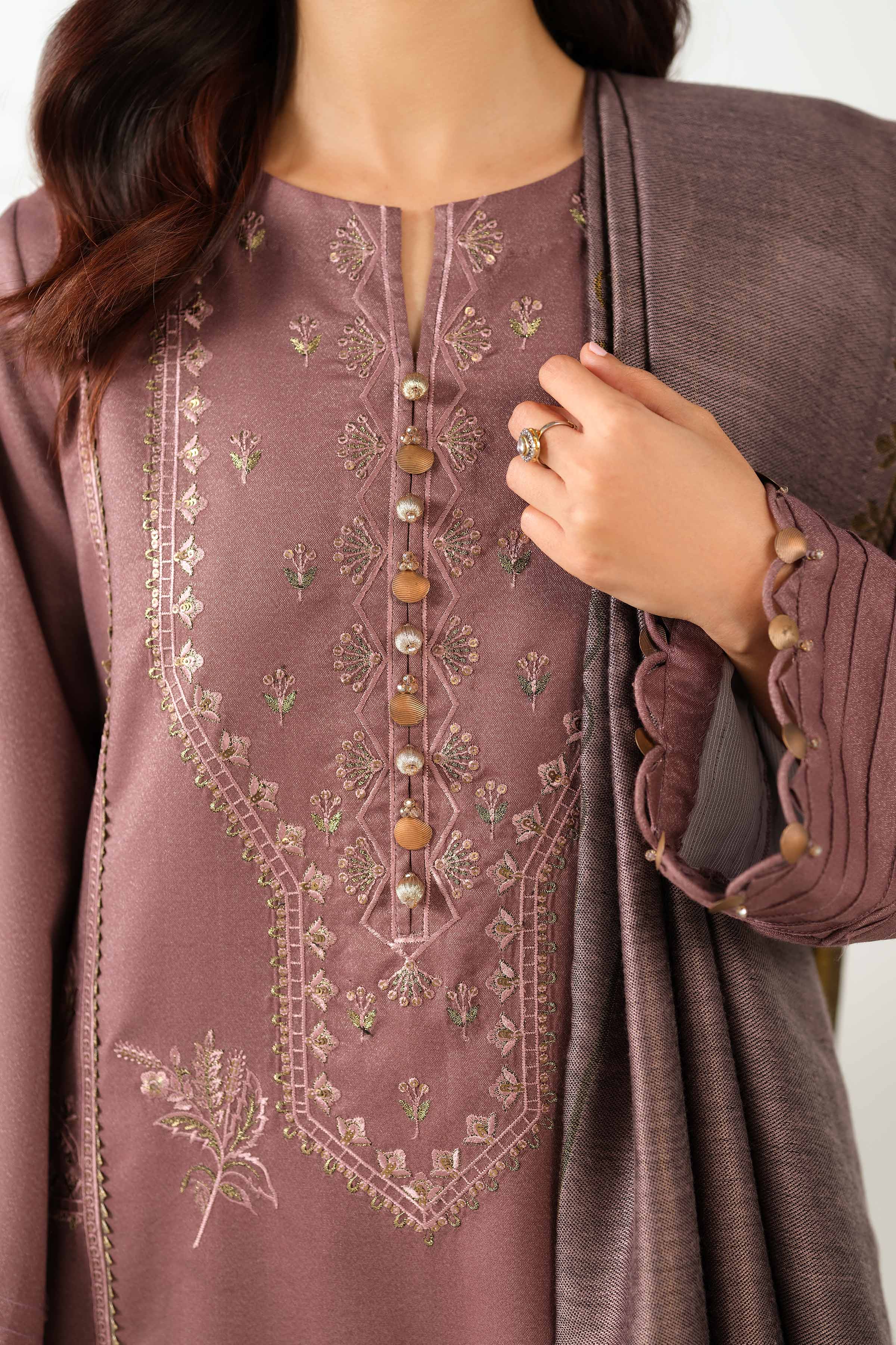 3 Piece - Embroidered Suit - 42502732 for Women - Unstitched Collection | Nishat | Shop Online