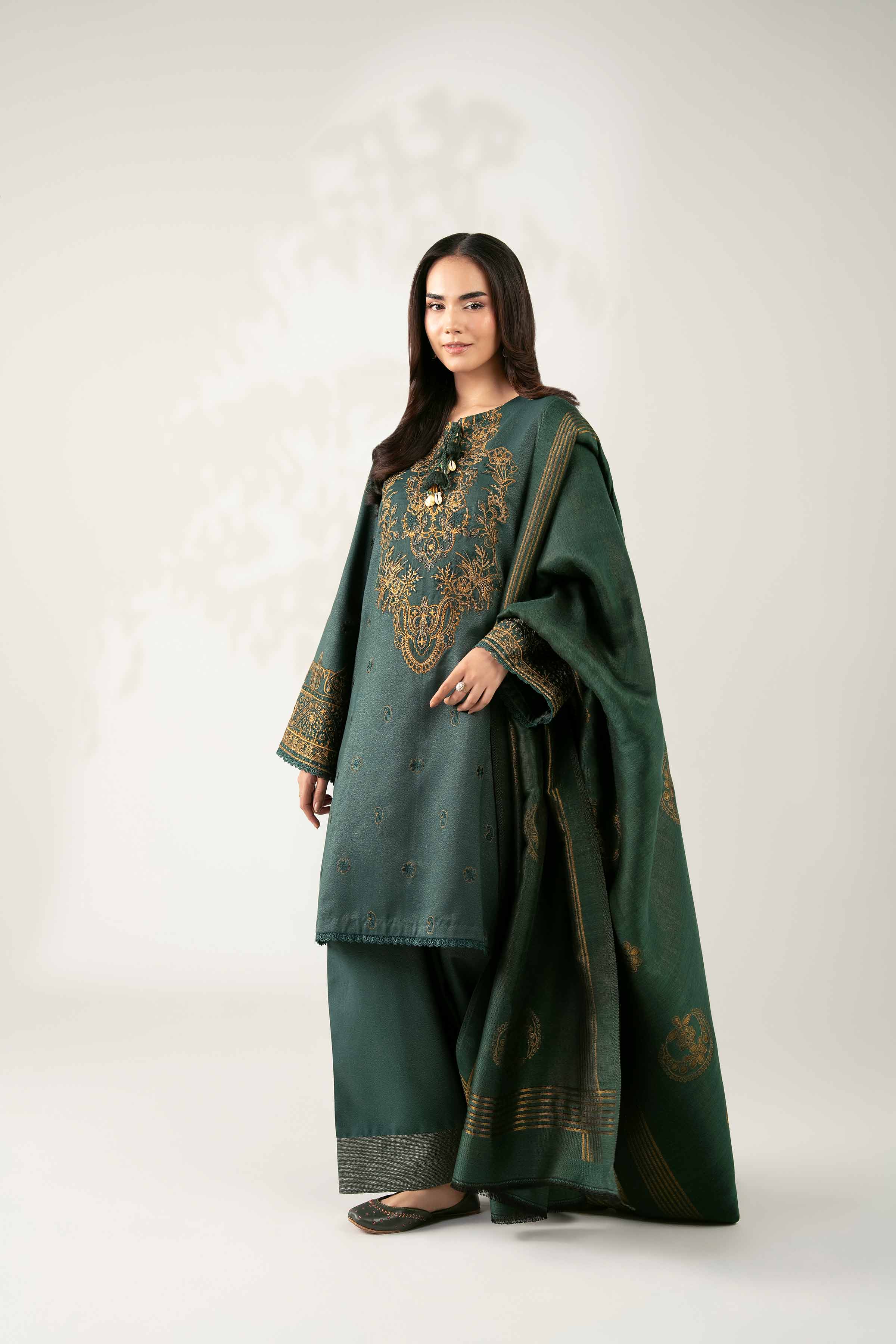 3 Piece - Embroidered Suit - 42502733 for Women - Unstitched Collection | Nishat | Shop Online