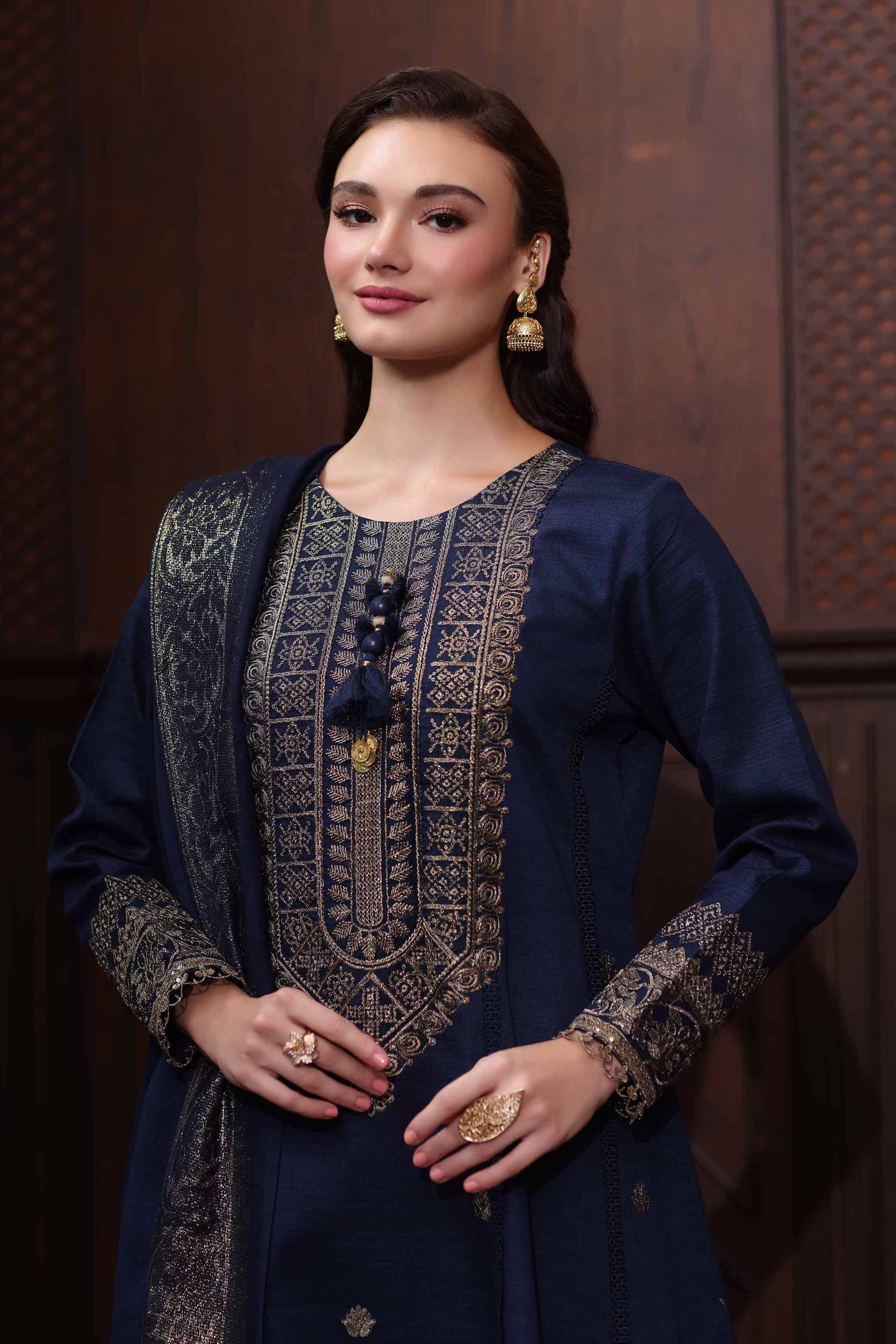 3 Piece - Embroidered Suit - 42502737 for Women - Unstitched Collection | Nishat | Shop Online