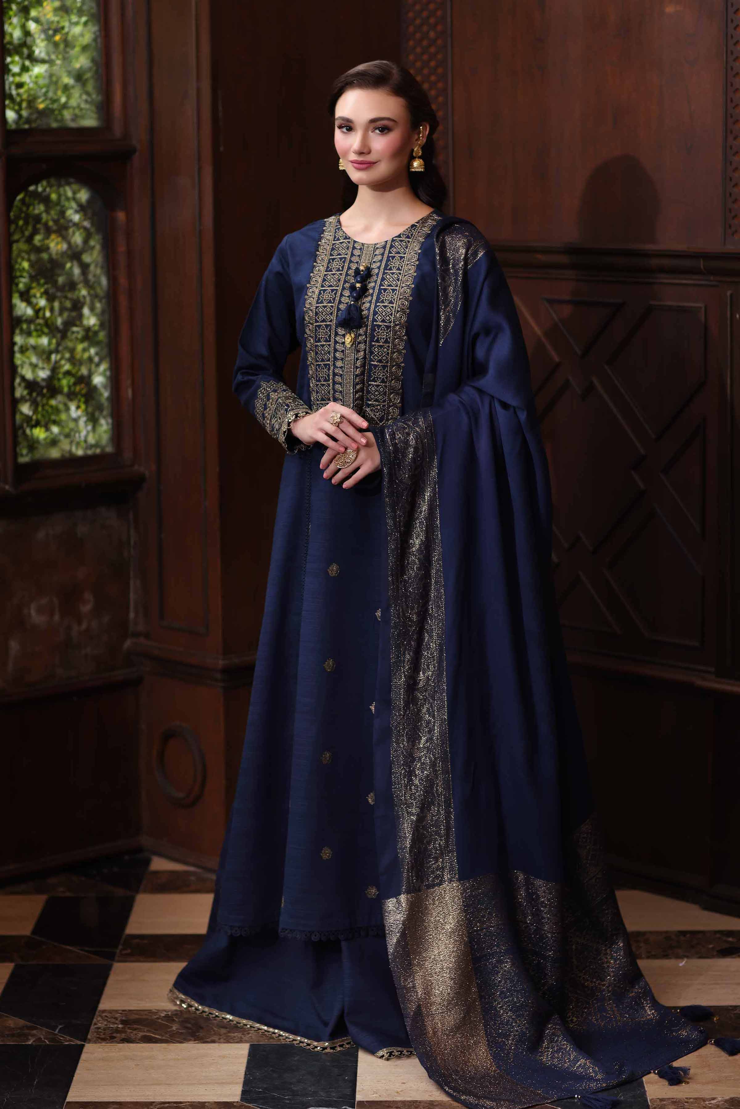 3 Piece - Embroidered Suit - 42502737 for Women - Unstitched Collection | Nishat | Shop Online