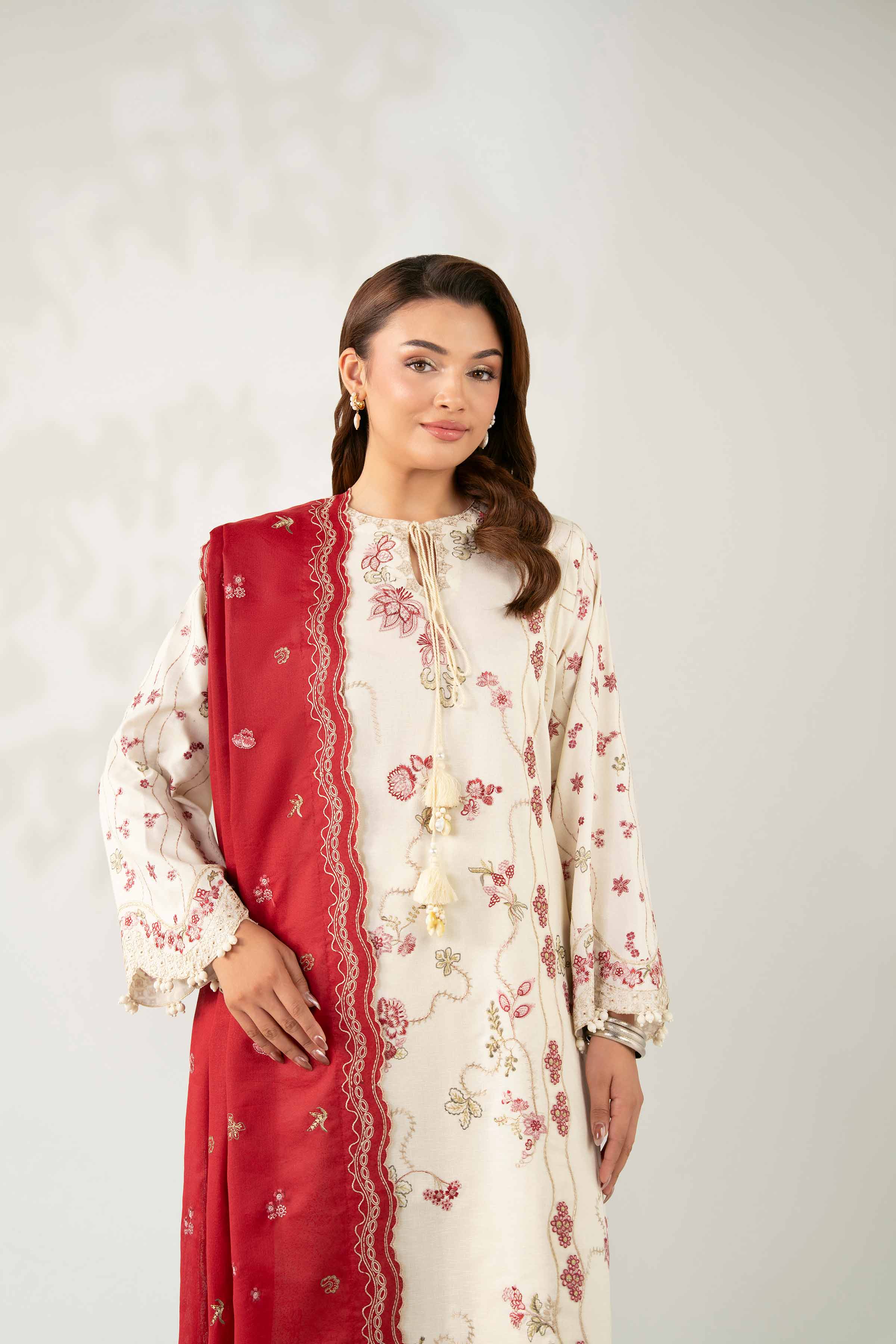 3 Piece - Embroidered Suit - 42502739 for Women - Unstitched Collection | Nishat | Shop Online