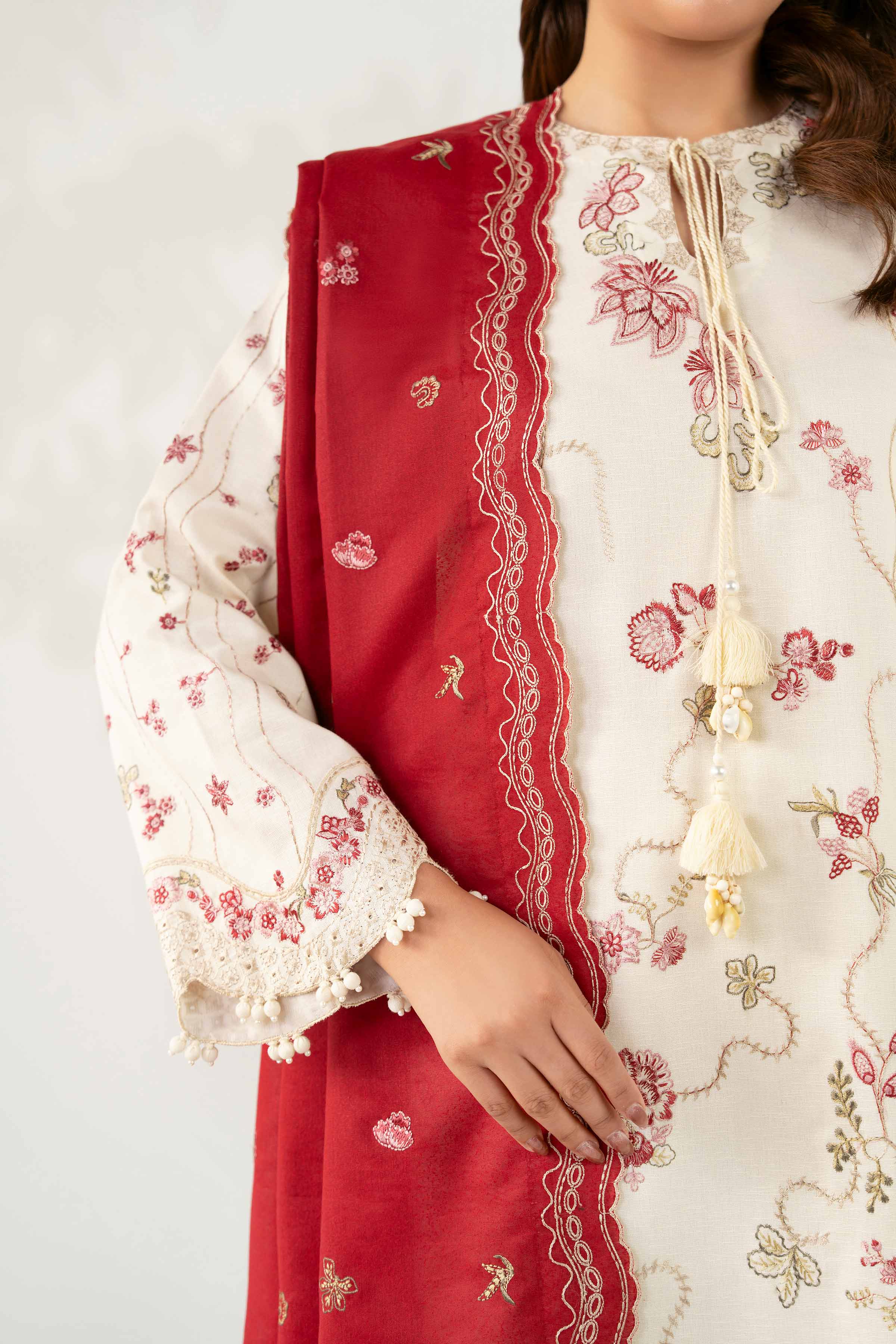 3 Piece - Embroidered Suit - 42502739 for Women - Unstitched Collection | Nishat | Shop Online