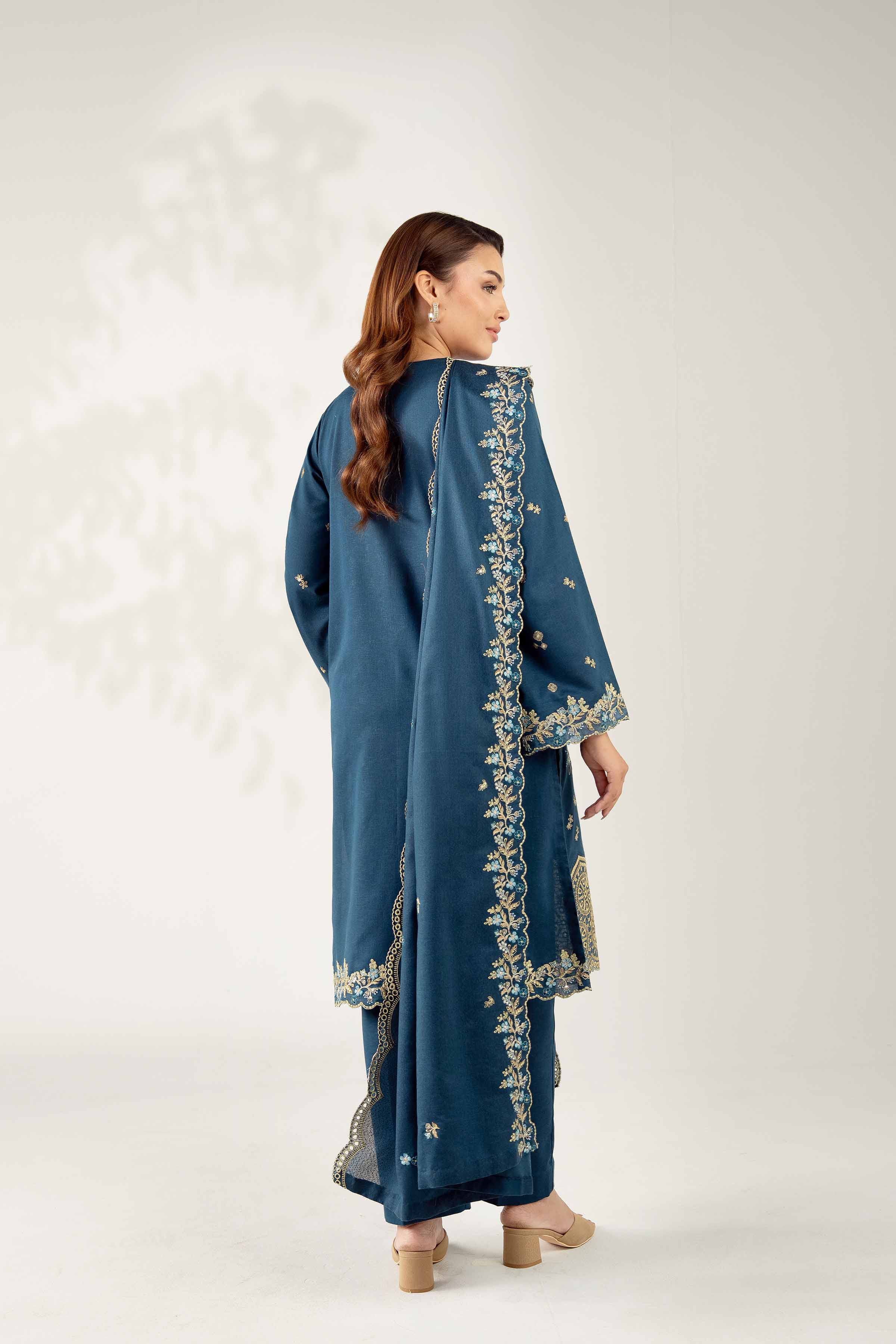 3 Piece - Embroidered Suit - 42502740 for Women - Unstitched Collection | Nishat | Shop Online