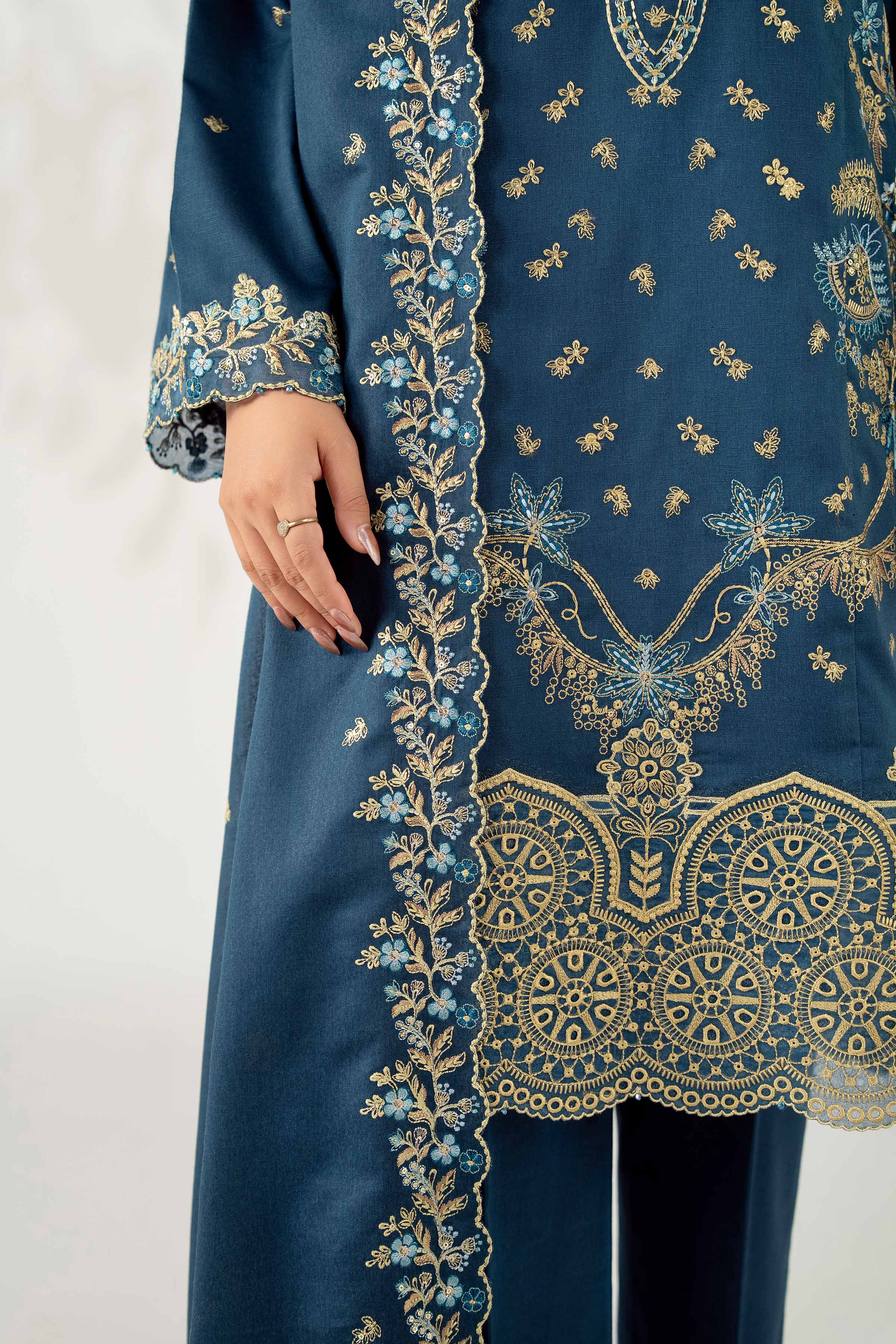 3 Piece - Embroidered Suit - 42502740 for Women - Unstitched Collection | Nishat | Shop Online