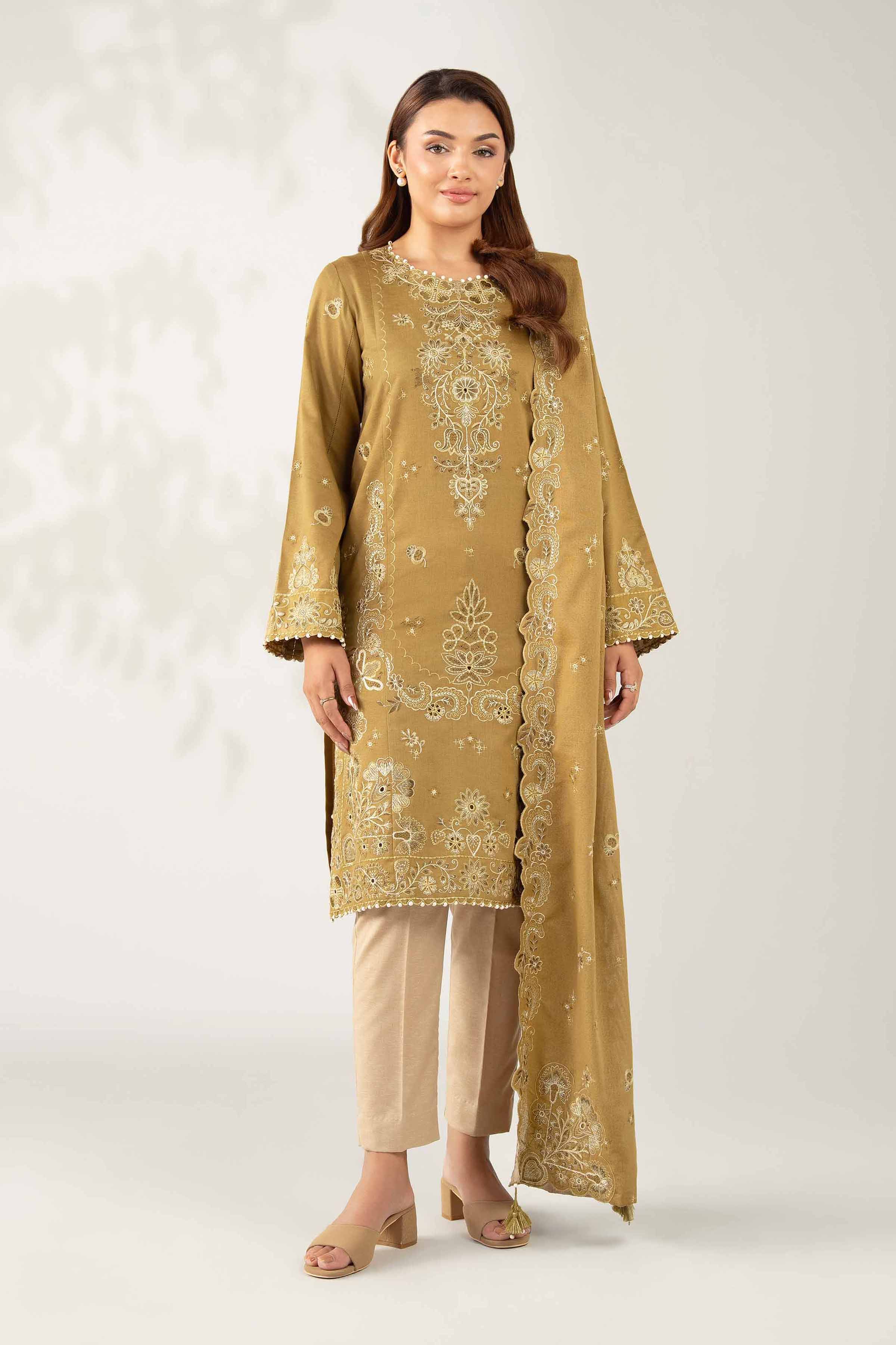 3 Piece - Embroidered Suit - 42502741 for Women - Unstitched Collection | Nishat | Shop Online
