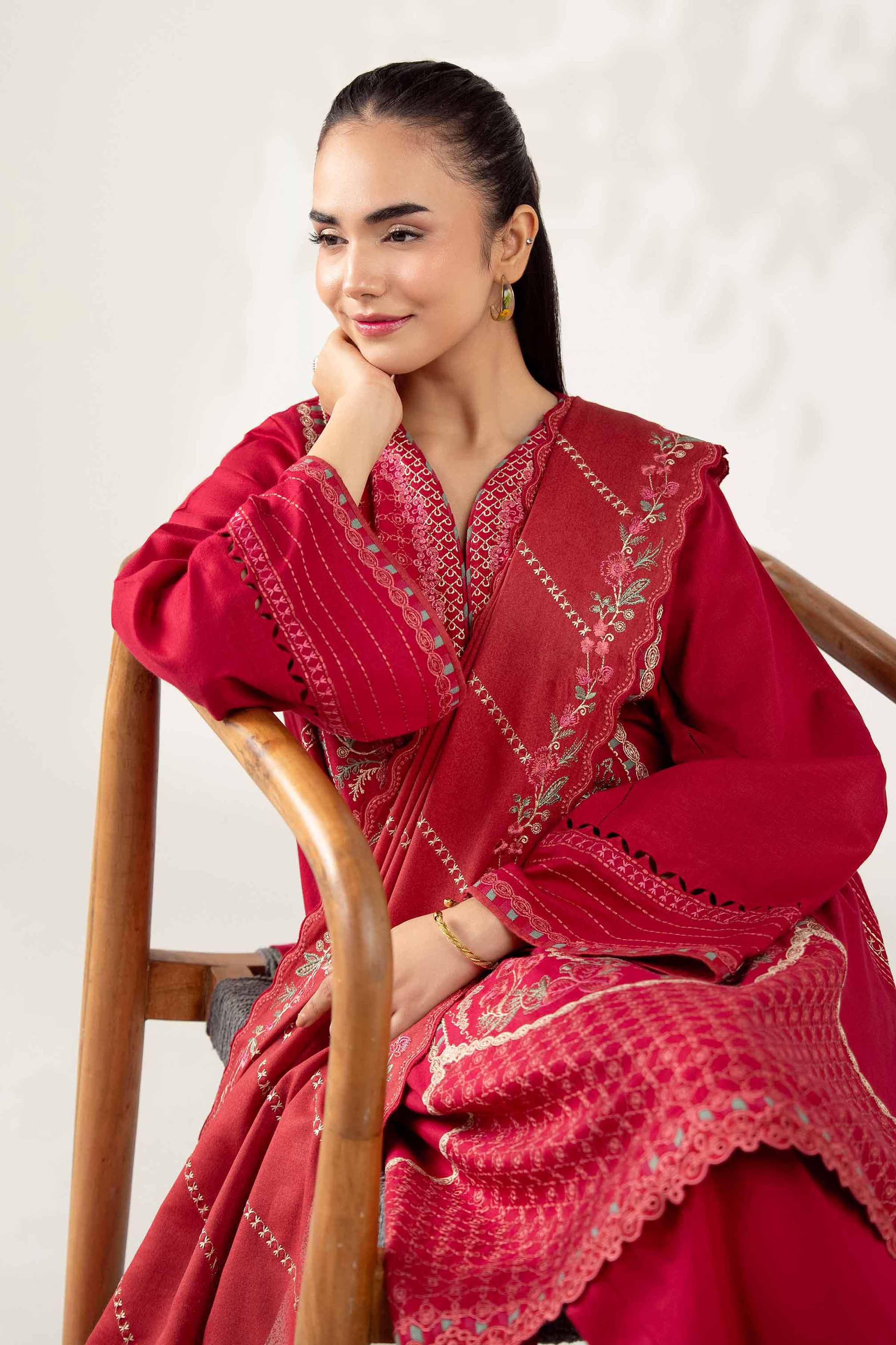 3 Piece - Embroidered Suit - 42502742 for Women - Unstitched Collection | Nishat | Shop Online