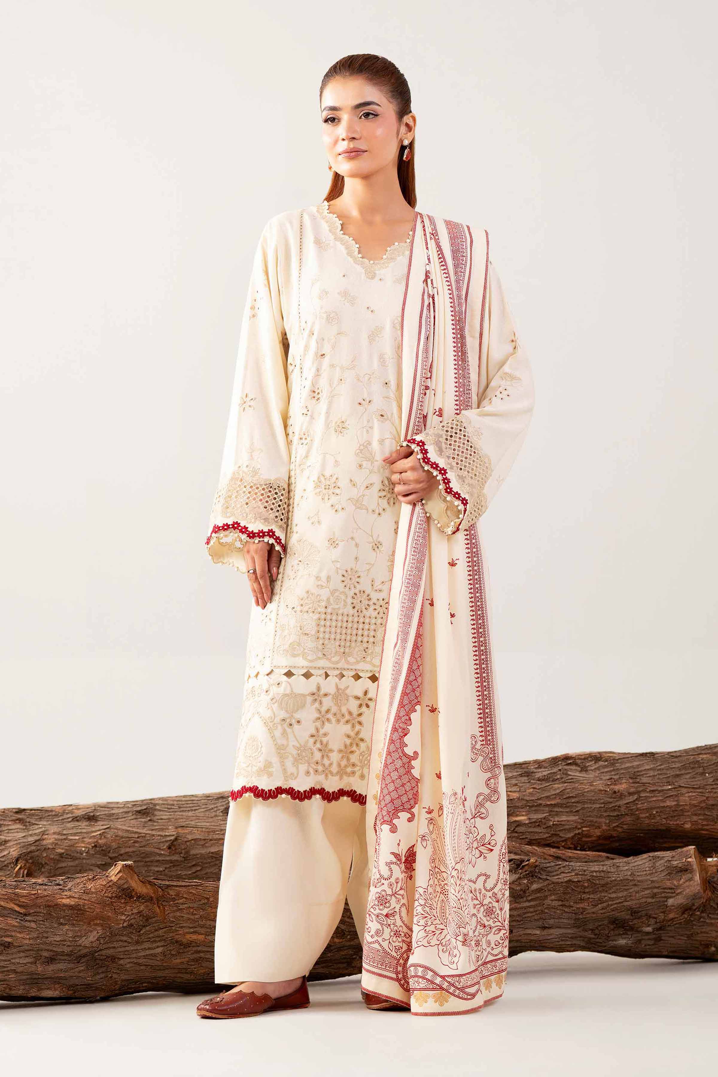 3 Piece - Embroidered Suit - 42502746 for Women - Unstitched Collection | Nishat | Shop Online