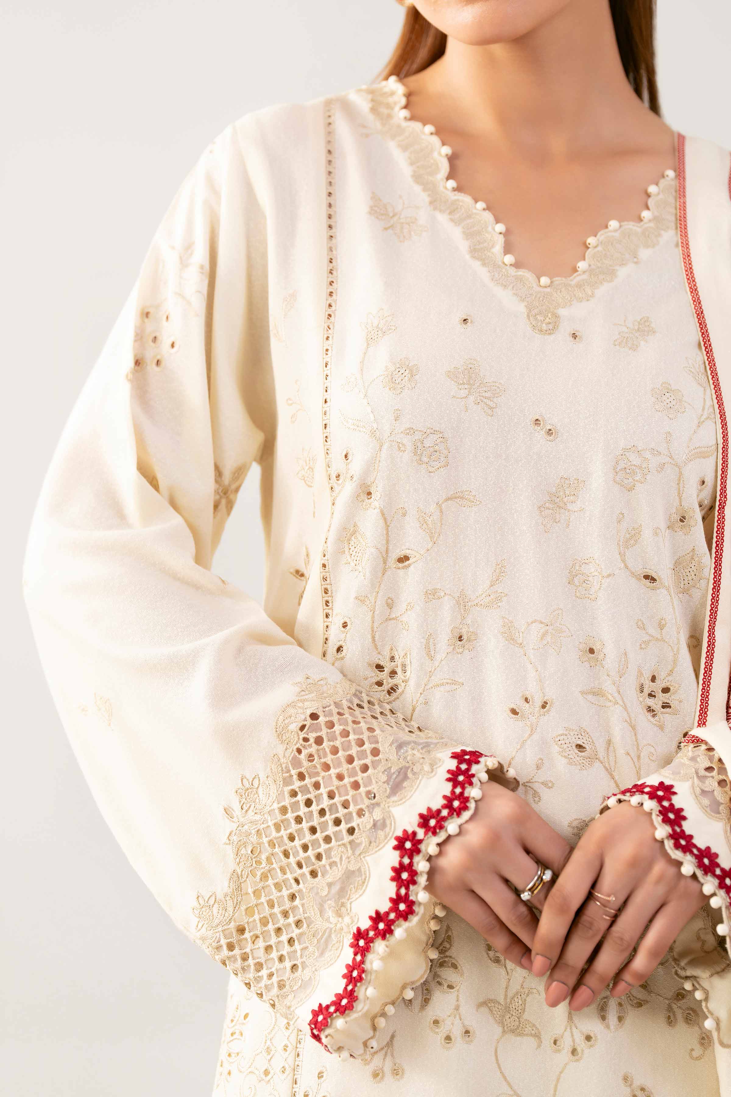 3 Piece - Embroidered Suit - 42502746 for Women - Unstitched Collection | Nishat | Shop Online
