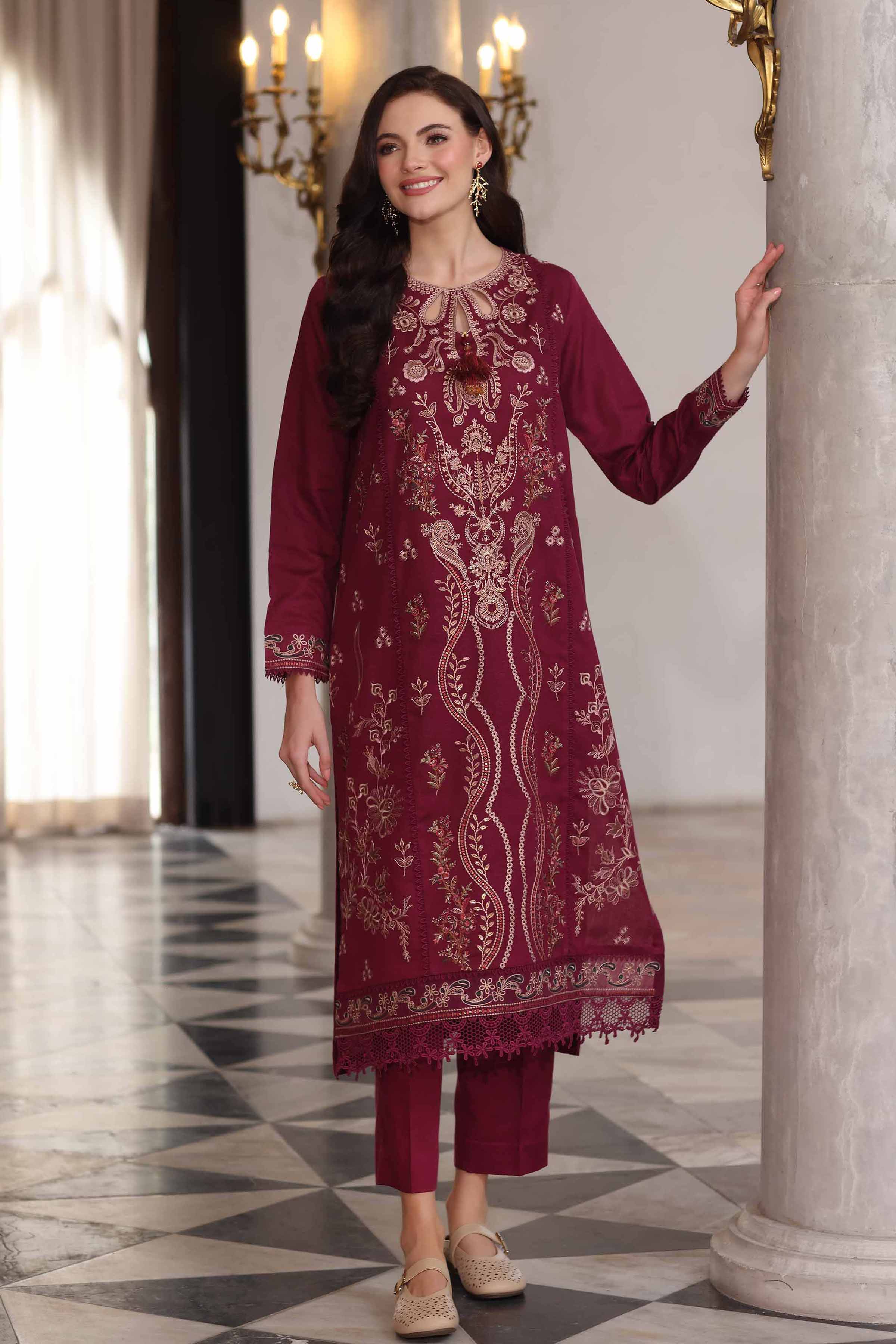 2 Piece - Embroidered Suit - 42502751 for Women - Unstitched Collection | Nishat | Shop Online