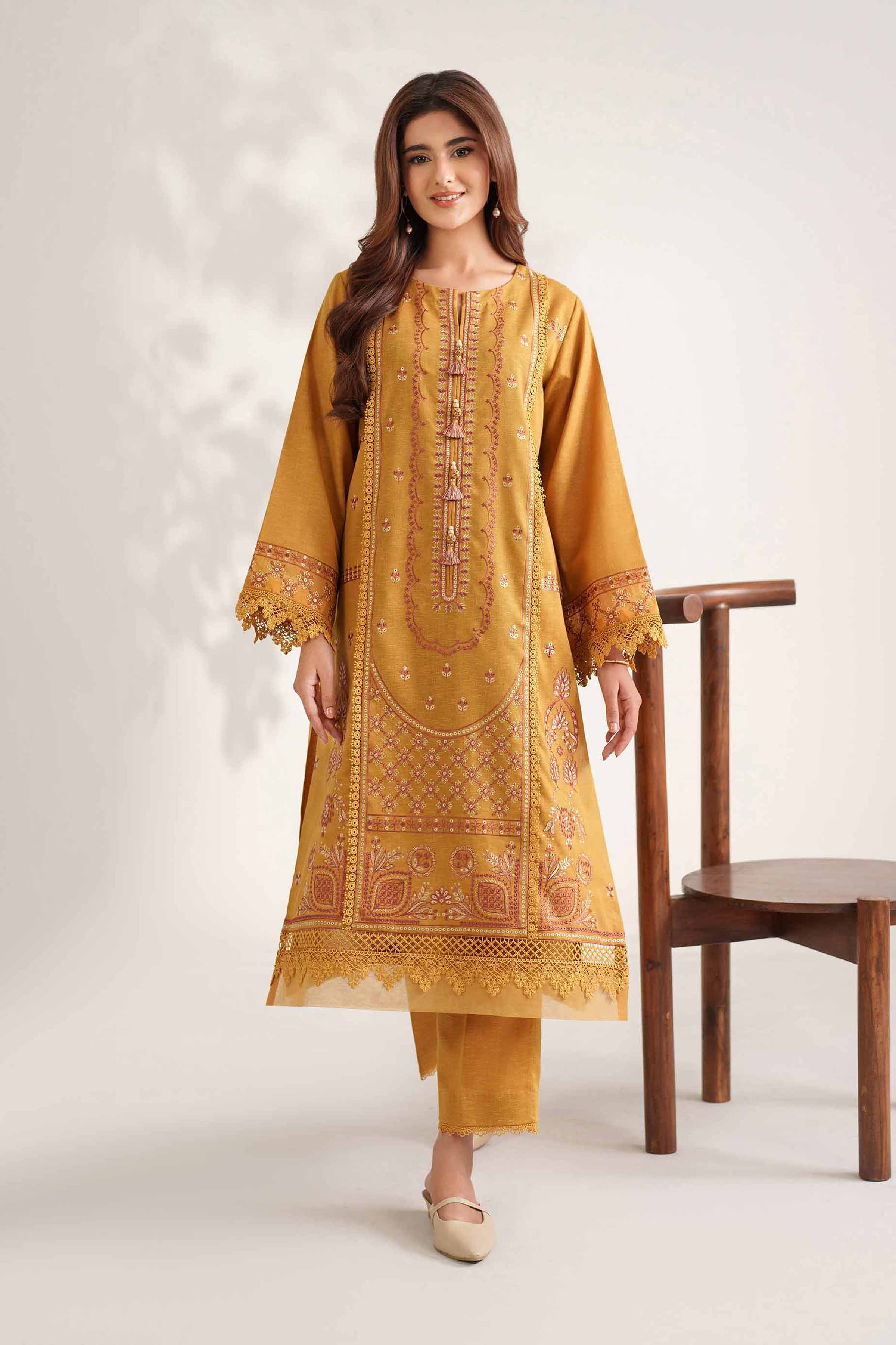 2 Piece - Embroidered Suit - 42502752 for Women - Unstitched Collection | Nishat | Shop Online