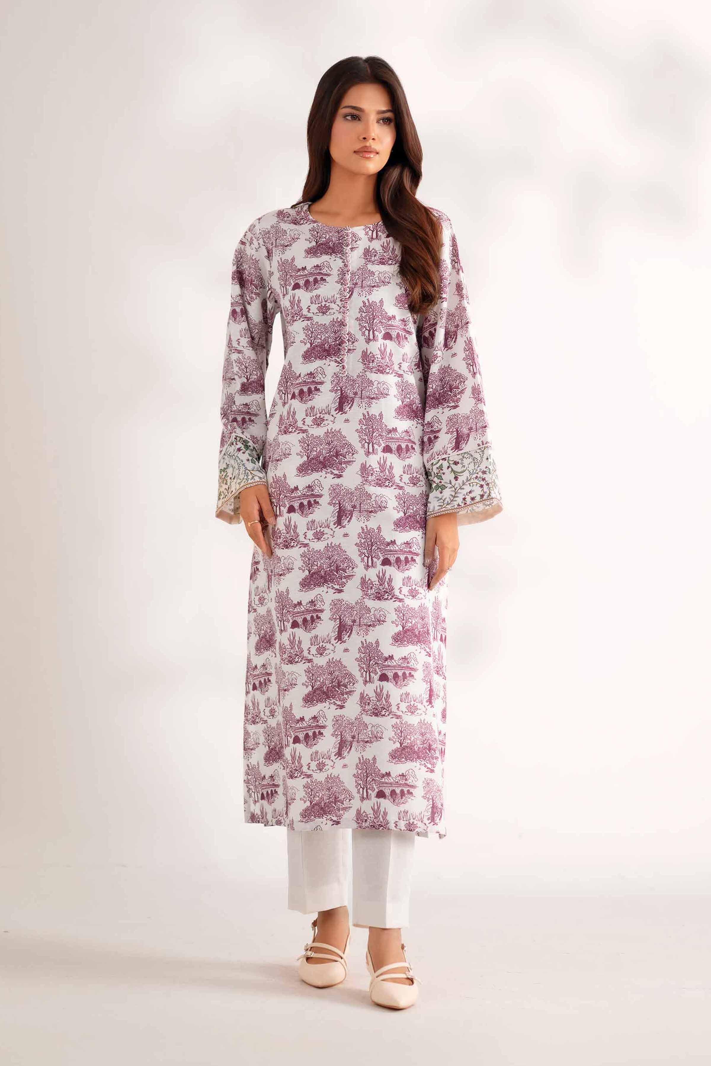2 Piece - Printed Suit - 42502759 for Women - Unstitched Collection | Nishat | Shop Online