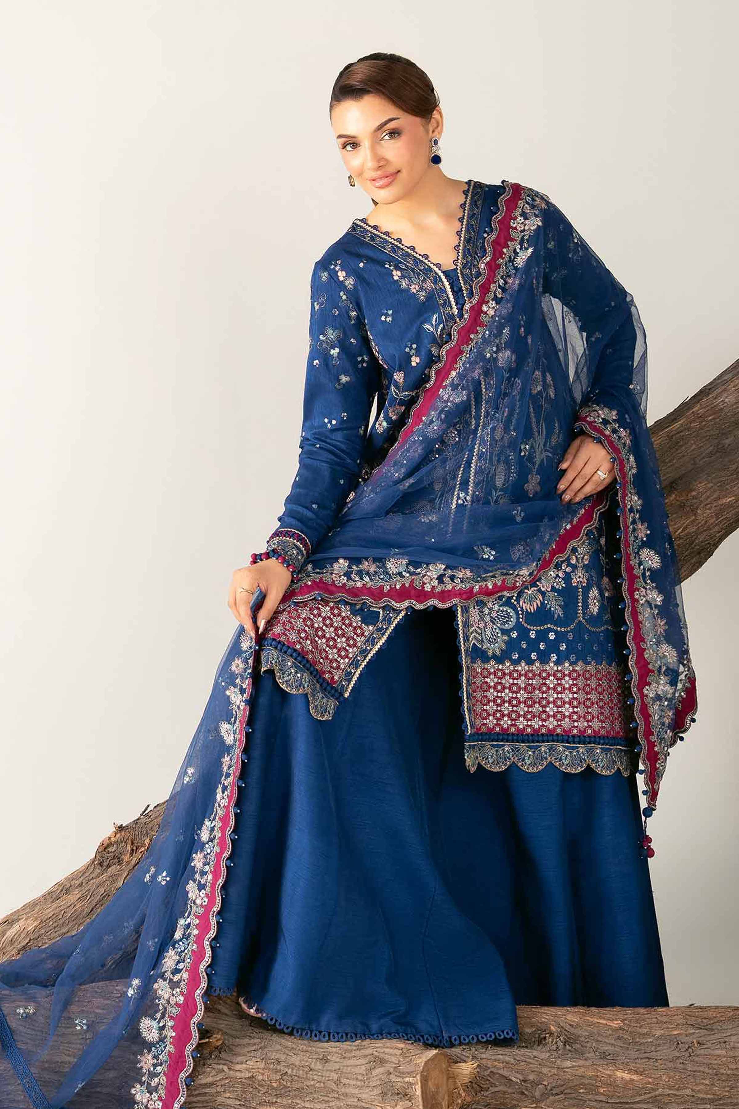 3 Piece - Embroidered Suit - 42502771 for Women - Unstitched Collection | Nishat | Shop Online