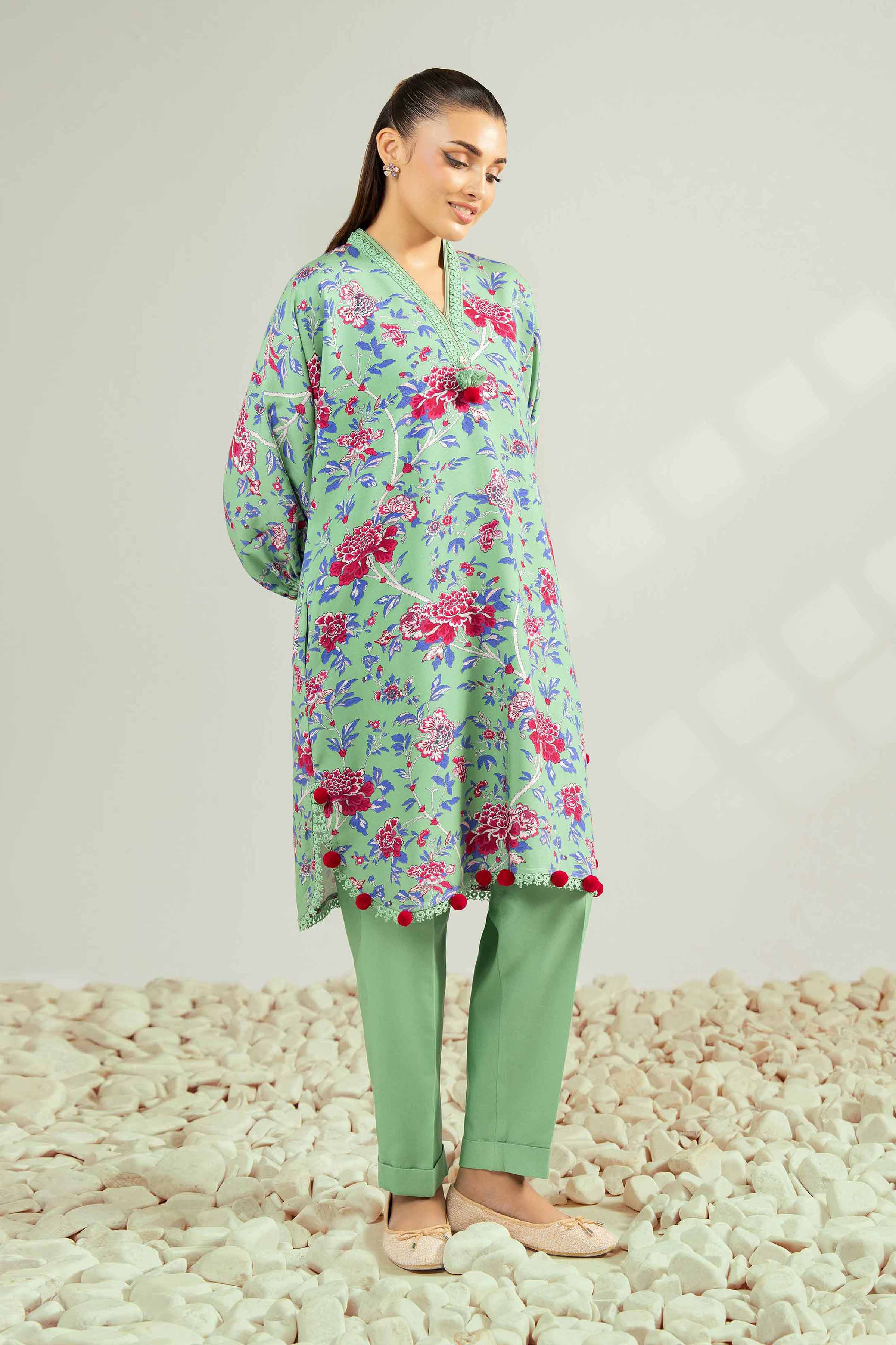 2 Piece - Printed Suit - 42502786 for Women - Unstitched Collection | Nishat | Shop Online