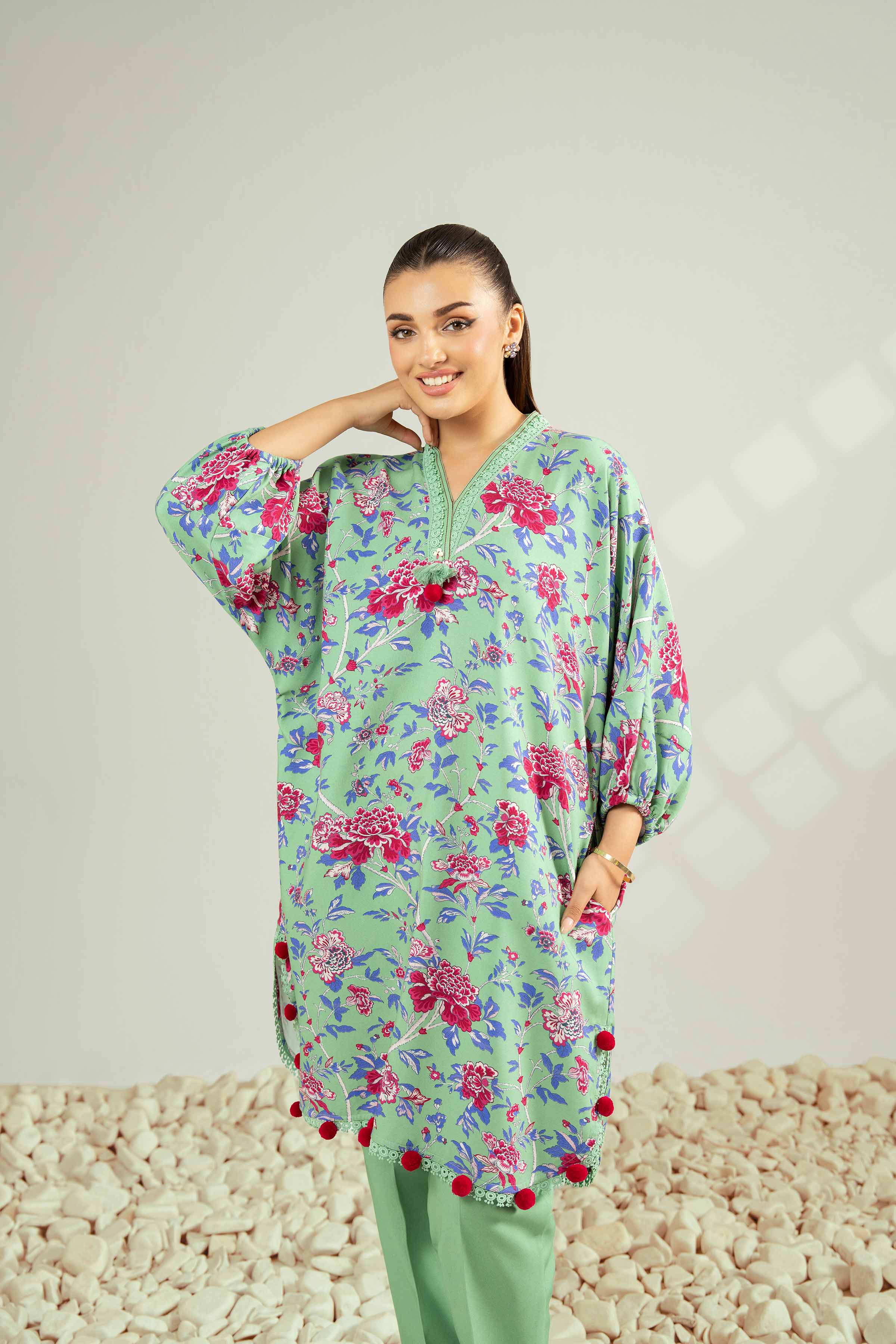 2 Piece - Printed Suit - 42502786 for Women - Unstitched Collection | Nishat | Shop Online