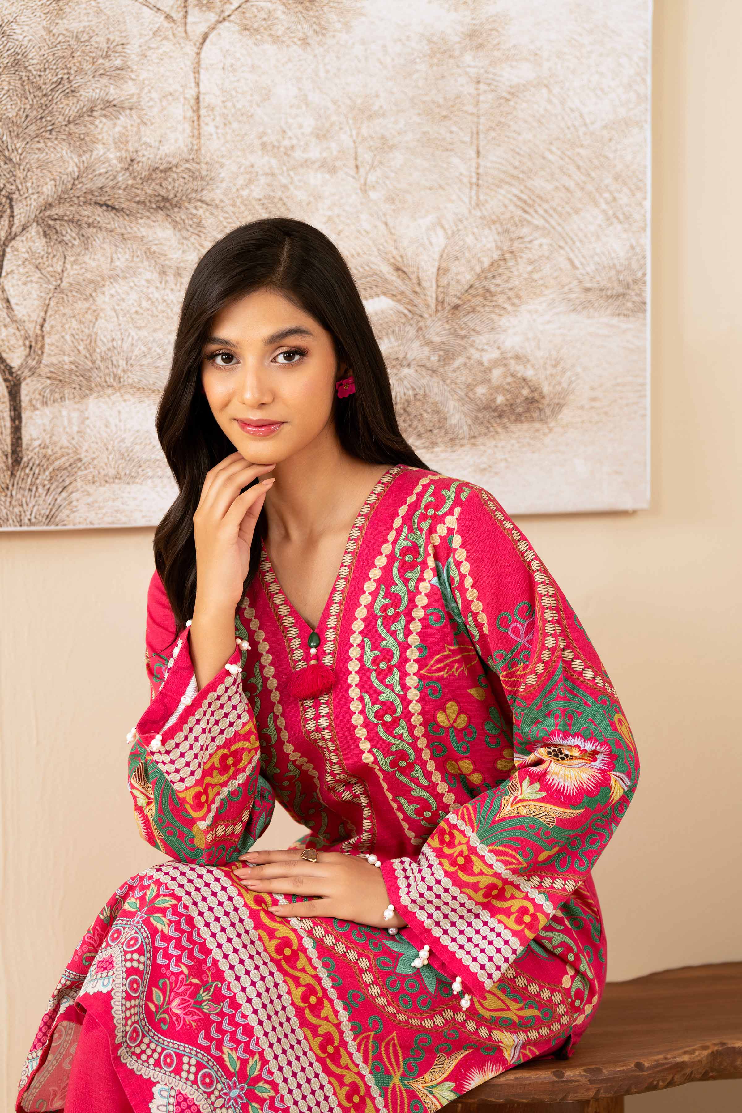 2 Piece - Digital Printed Suit - 42502791 for Women - Unstitched Collection | Nishat | Shop Online
