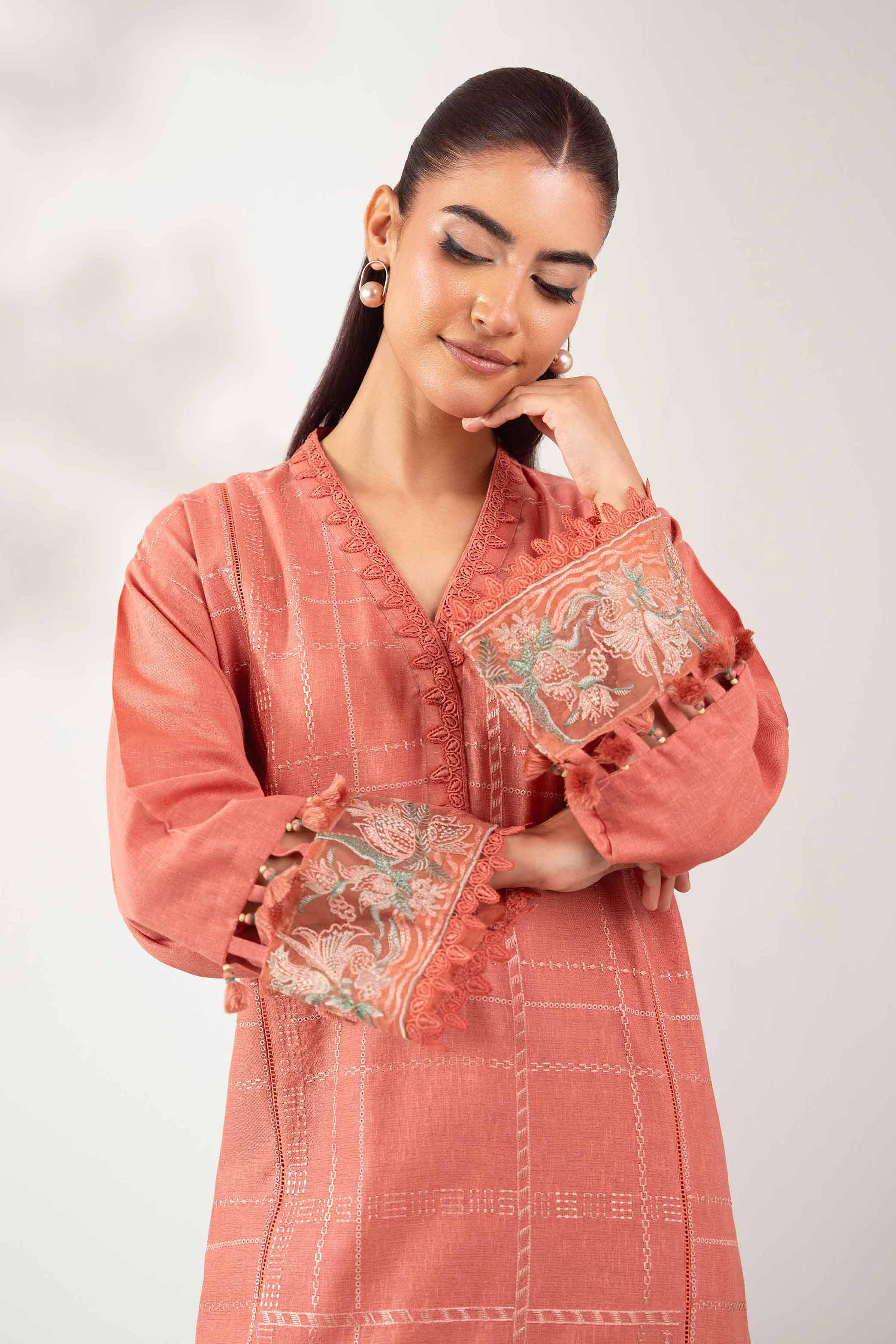 2 Piece - Embroidered Suit - 42502800 for Women - Unstitched Collection | Nishat | Shop Online