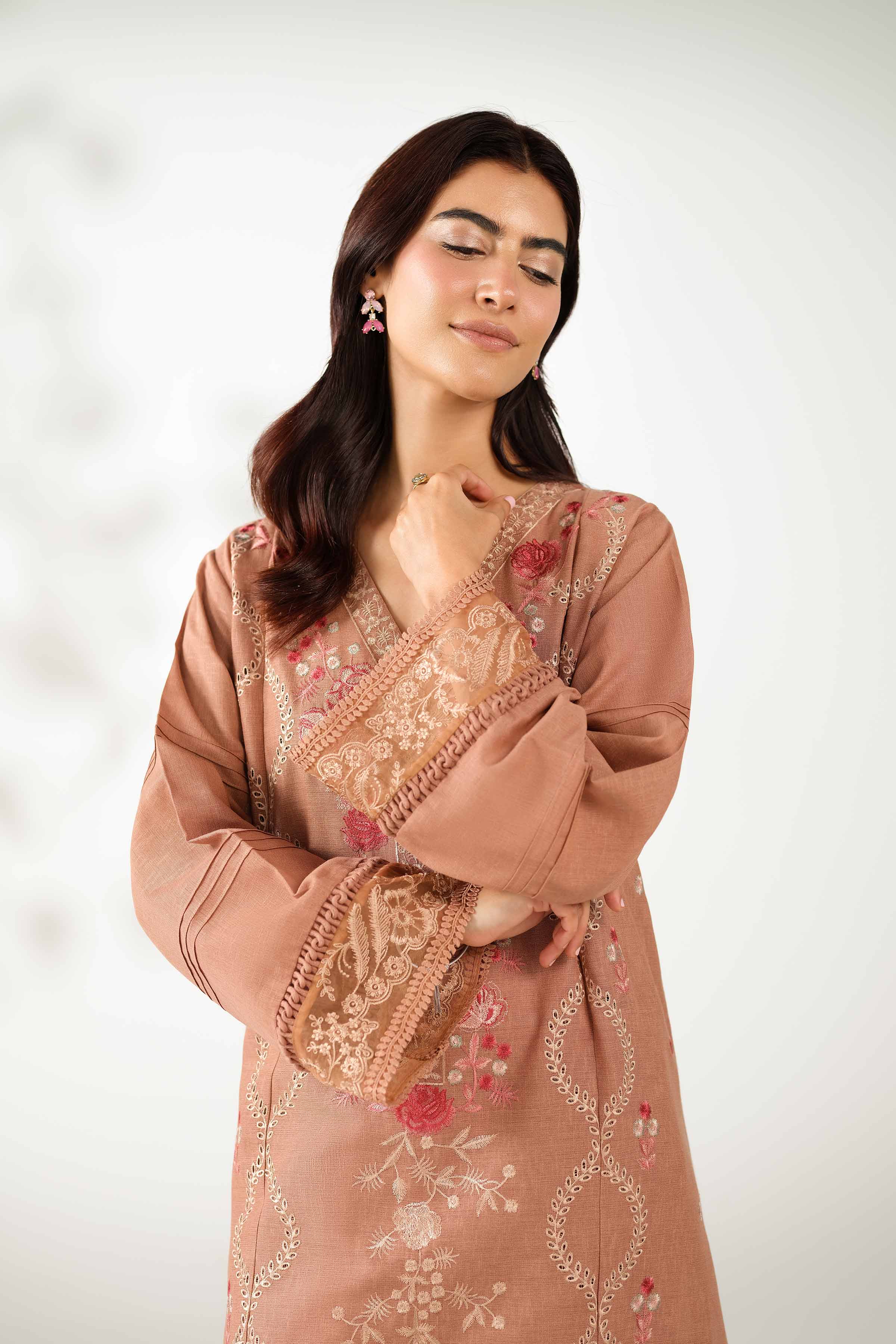 2 Piece - Embroidered Suit - 42502803 for Women - Unstitched Collection | Nishat | Shop Online