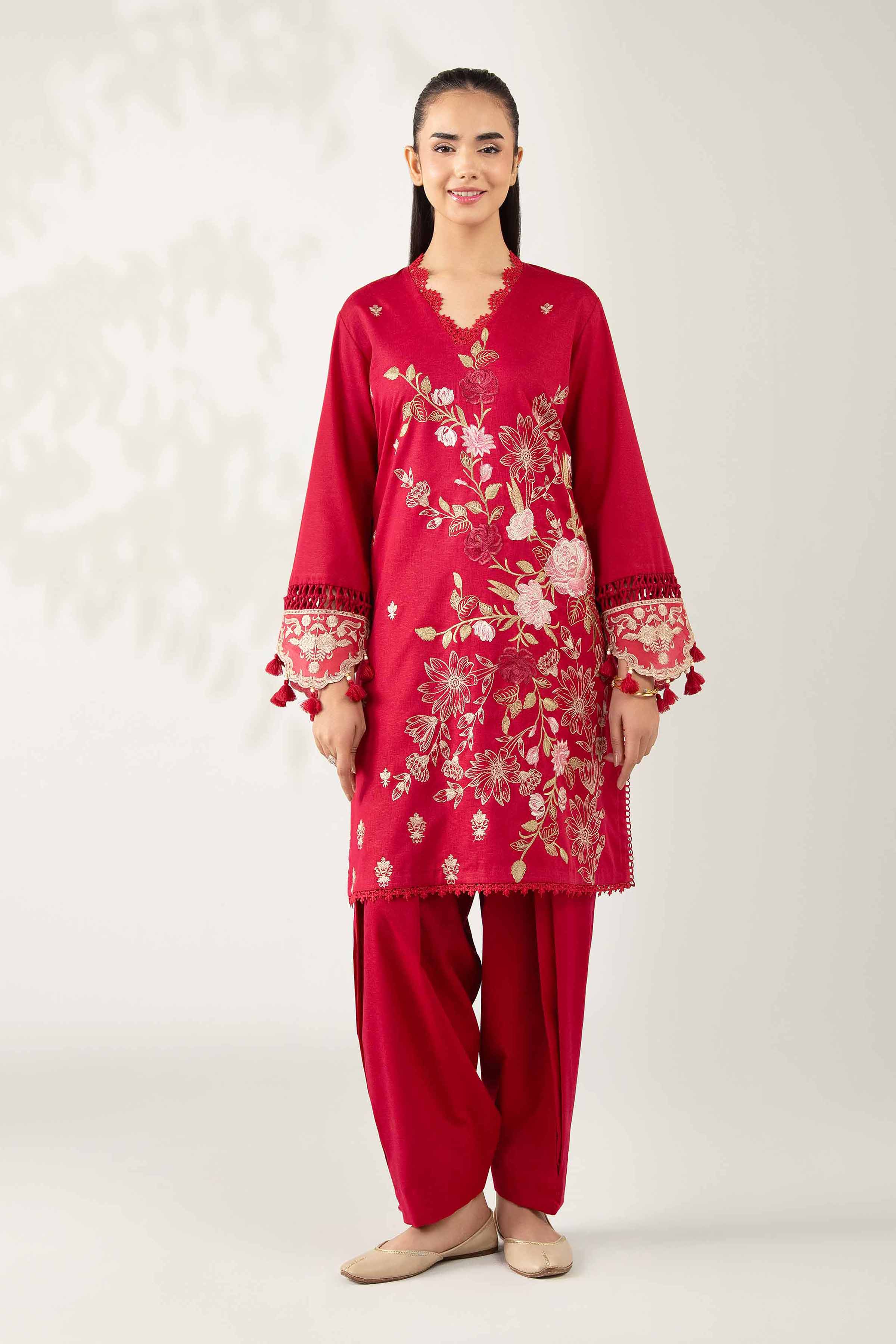 2 Piece - Embroidered Suit - 42502808 for Women - Unstitched Collection | Nishat | Shop Online
