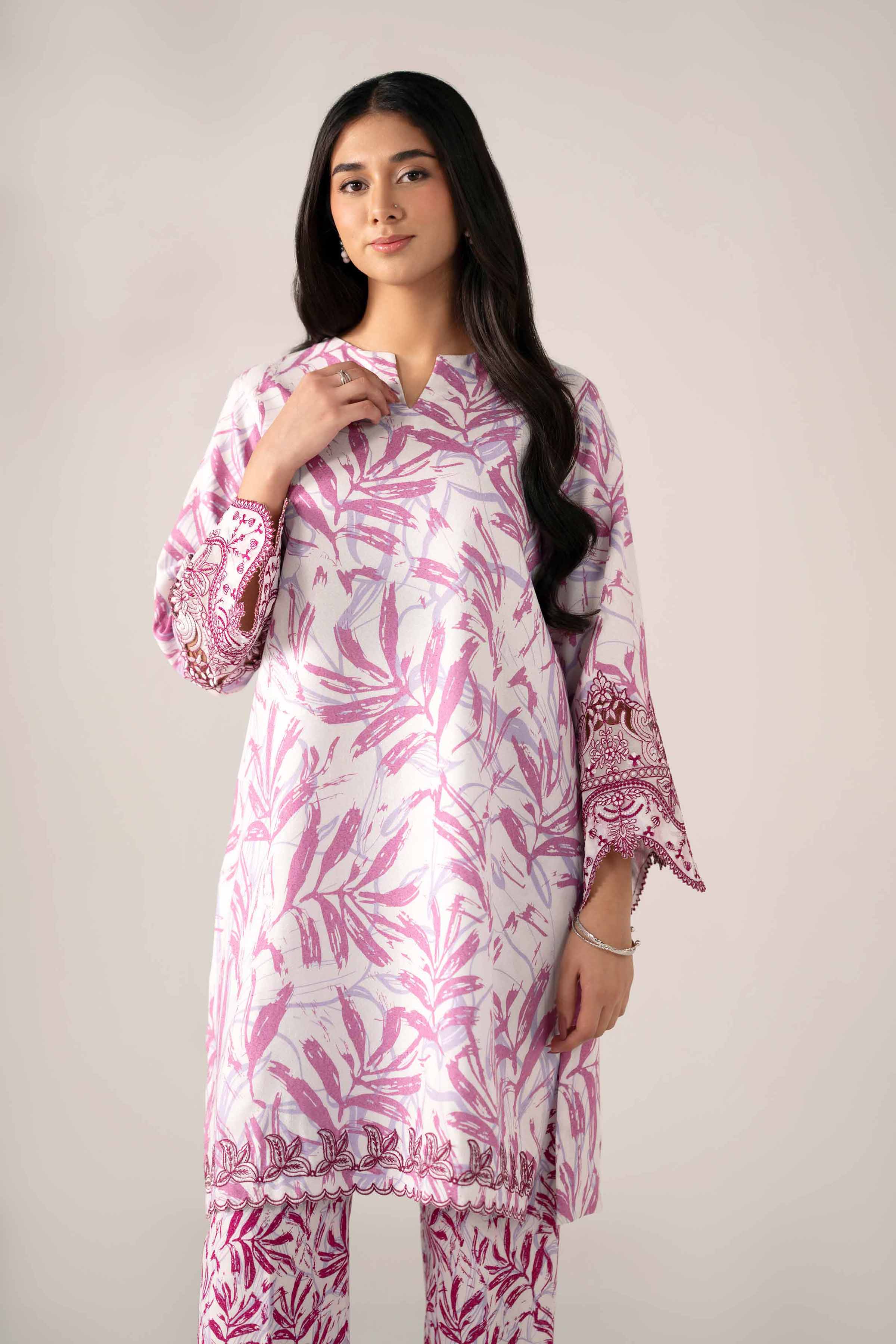 2 Piece - Printed Embroidered Suit - 42502811 for Women - Unstitched Collection | Nishat | Shop Online