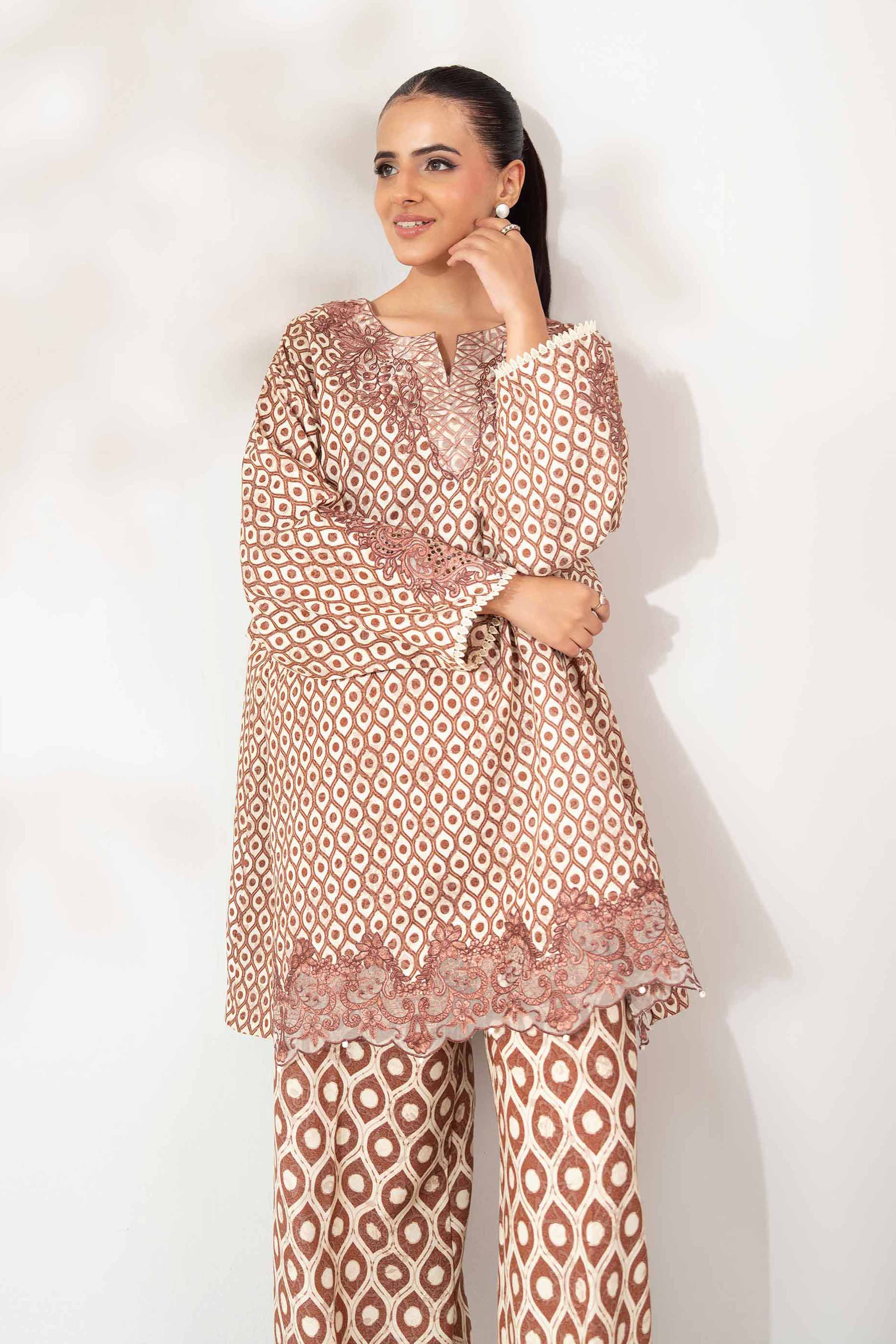 2 Piece - Printed Embroidered Suit - 42502815 for Women - Unstitched Collection | Nishat | Shop Online