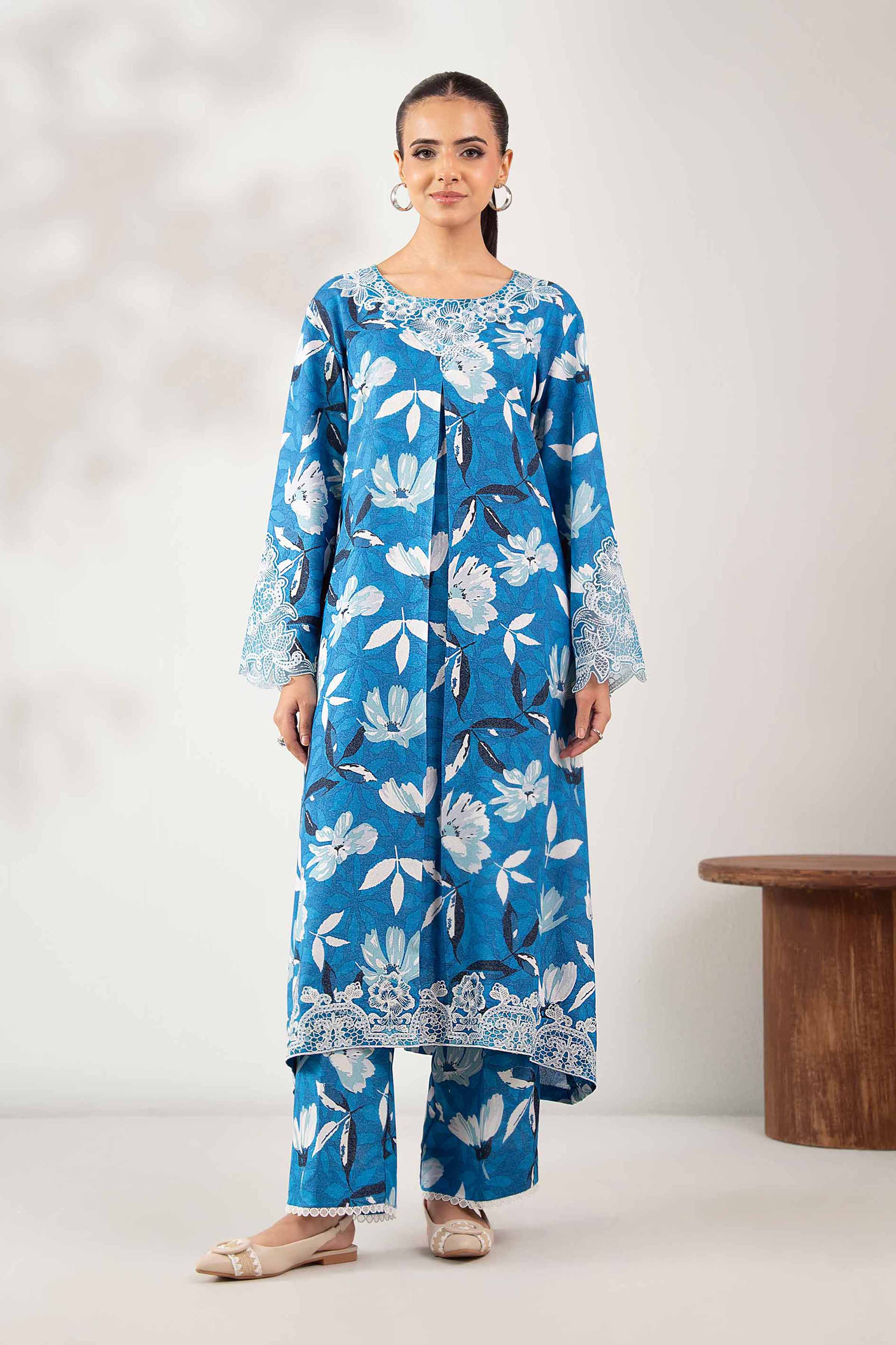 2 Piece - Printed Embroidered Suit - 42502816 for Women - Unstitched Collection | Nishat | Shop Online