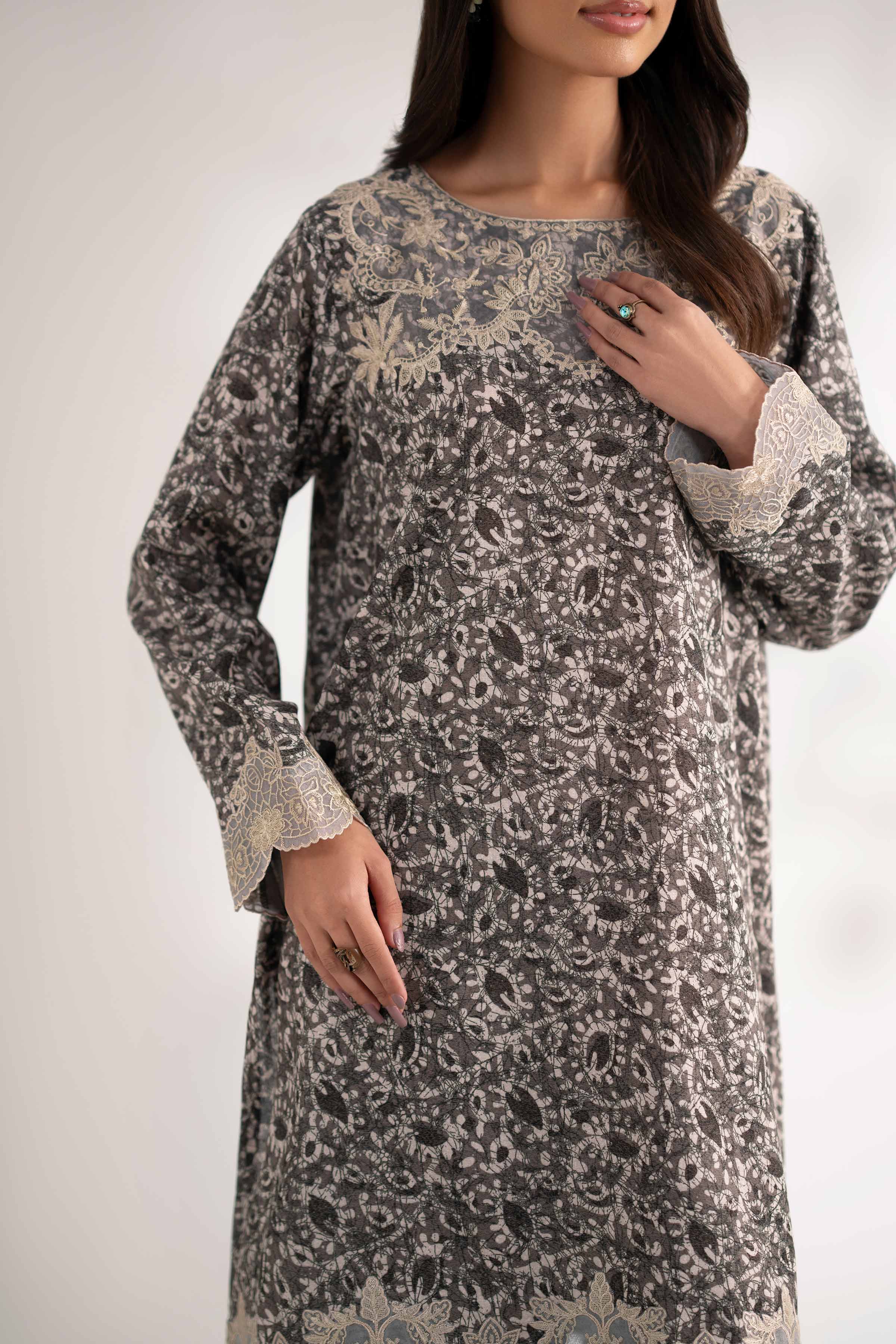 2 Piece - Printed Embroidered Suit - 42502817 for Women - Unstitched Collection | Nishat | Shop Online