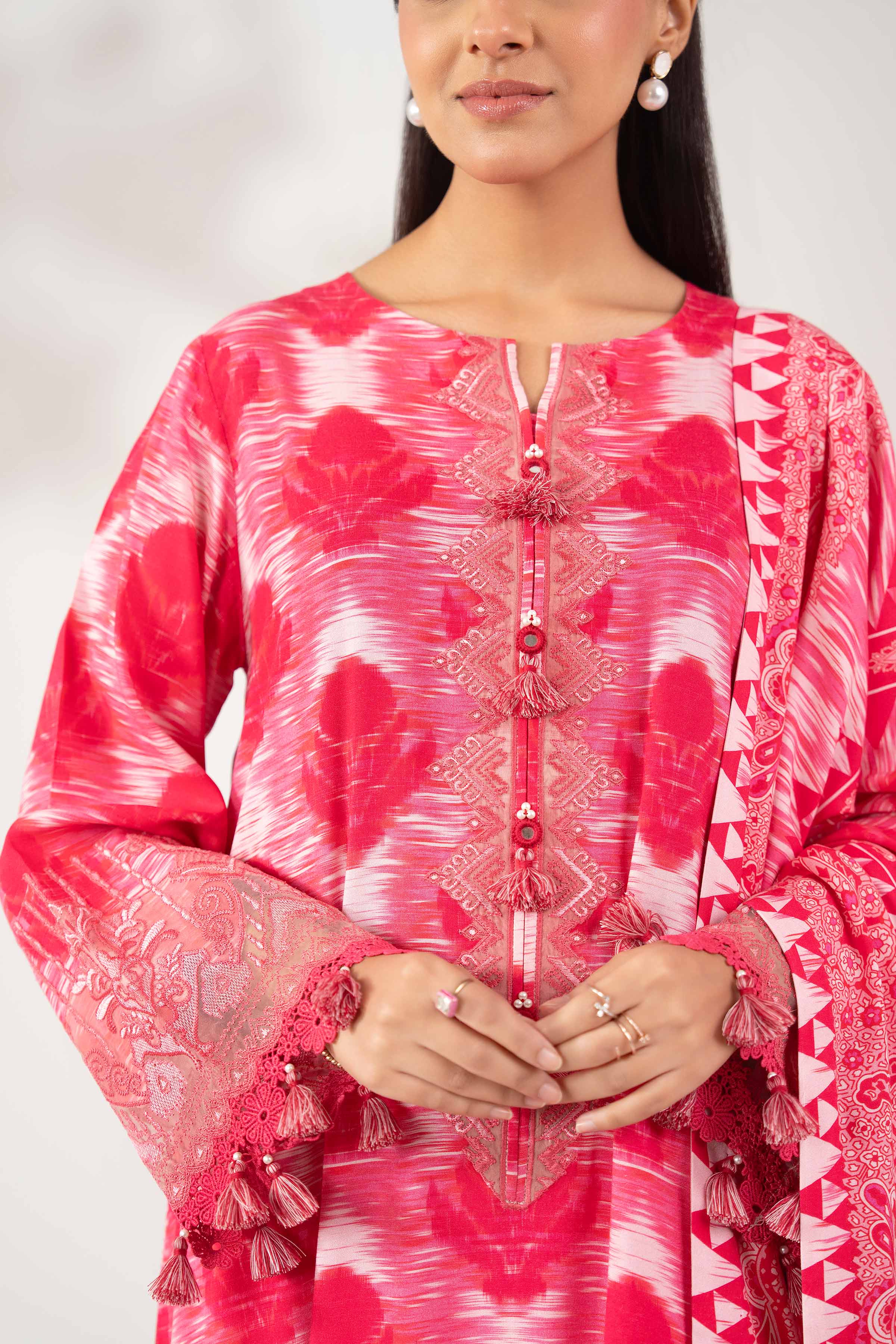 3 Piece - Printed Embroidered Suit - 42502824 for Women - Unstitched Collection | Nishat | Shop Online