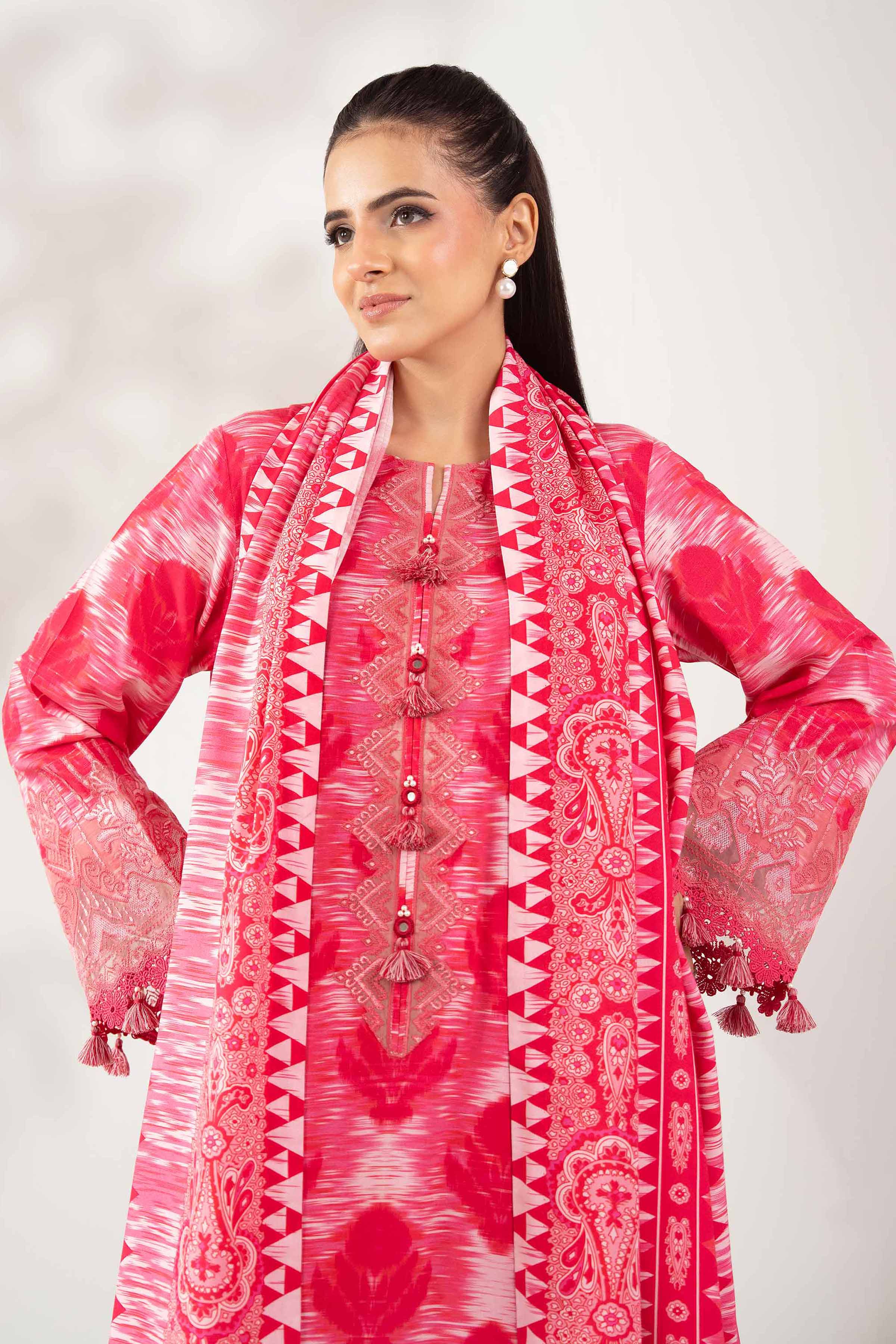 3 Piece - Printed Embroidered Suit - 42502824 for Women - Unstitched Collection | Nishat | Shop Online