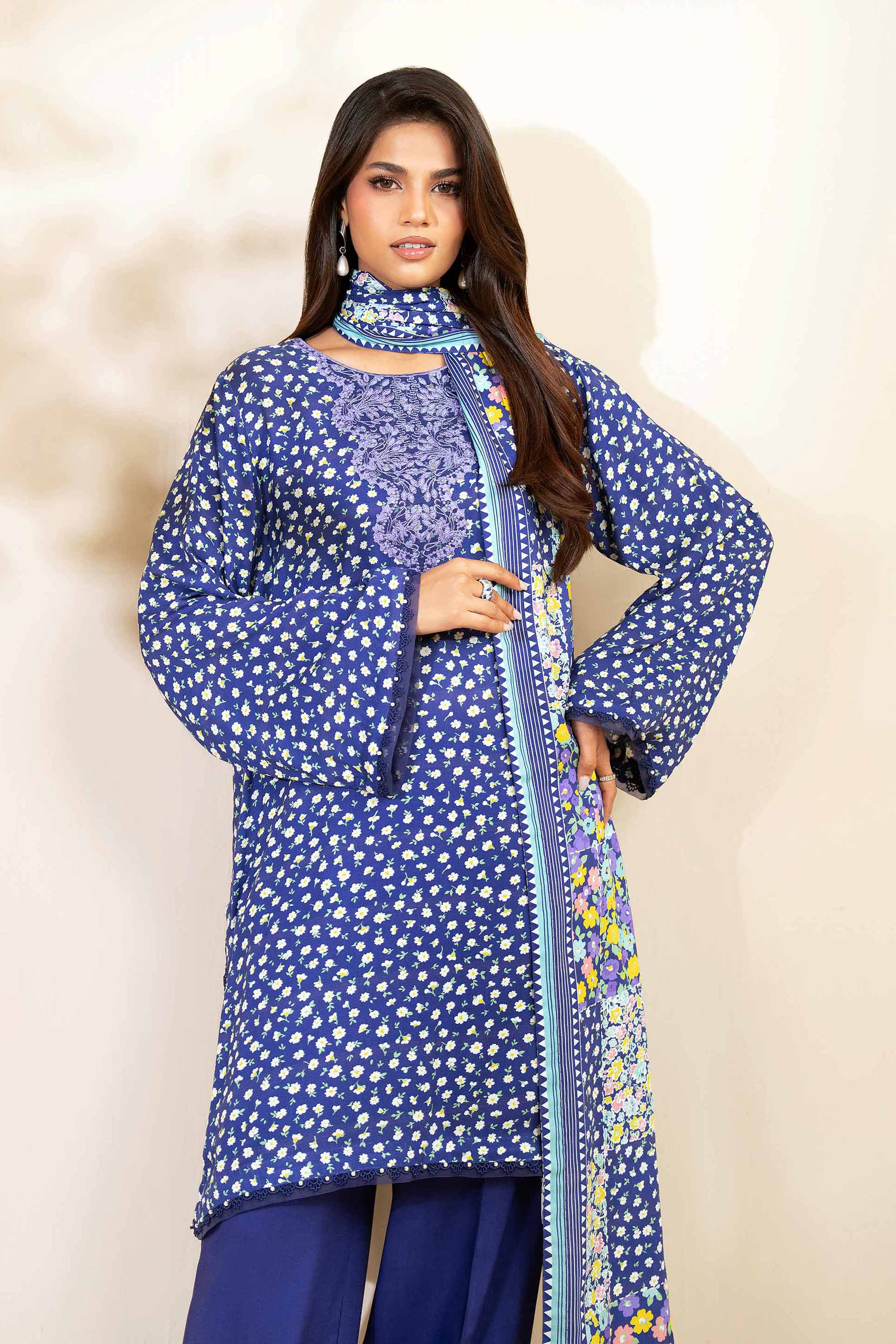 3 Piece - Printed Embroidered Suit - 42502825 for Women - Unstitched Collection | Nishat | Shop Online