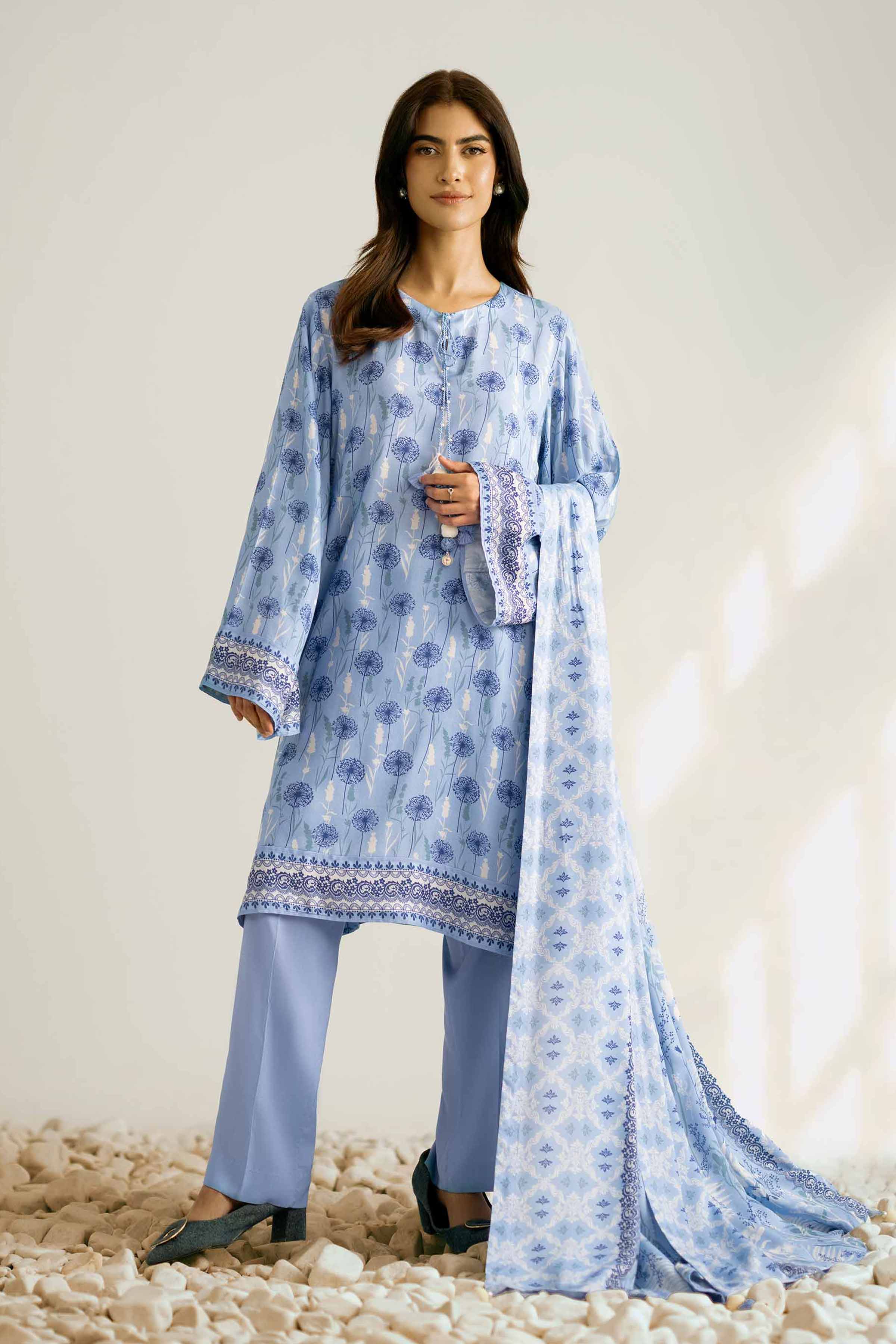 3 Piece - Printed Suit - 42502833 for Women - Unstitched Collection | Nishat | Shop Online