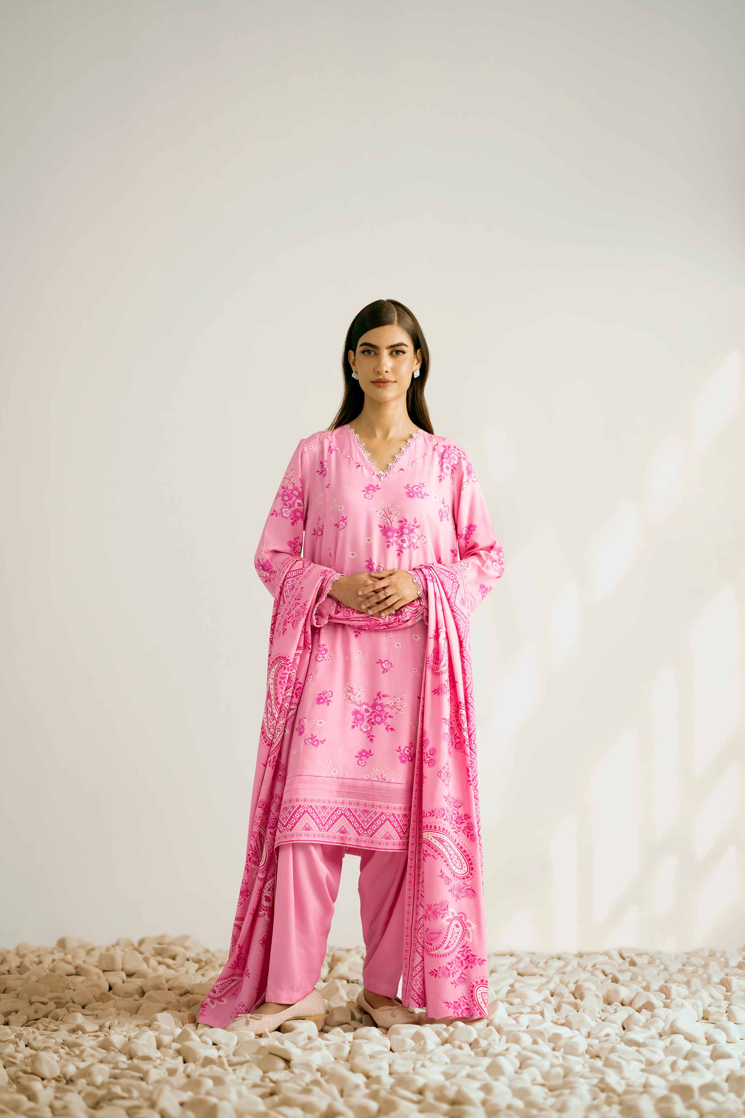 3 Piece - Printed Suit - 42502834 for Women - Unstitched Collection | Nishat | Shop Online