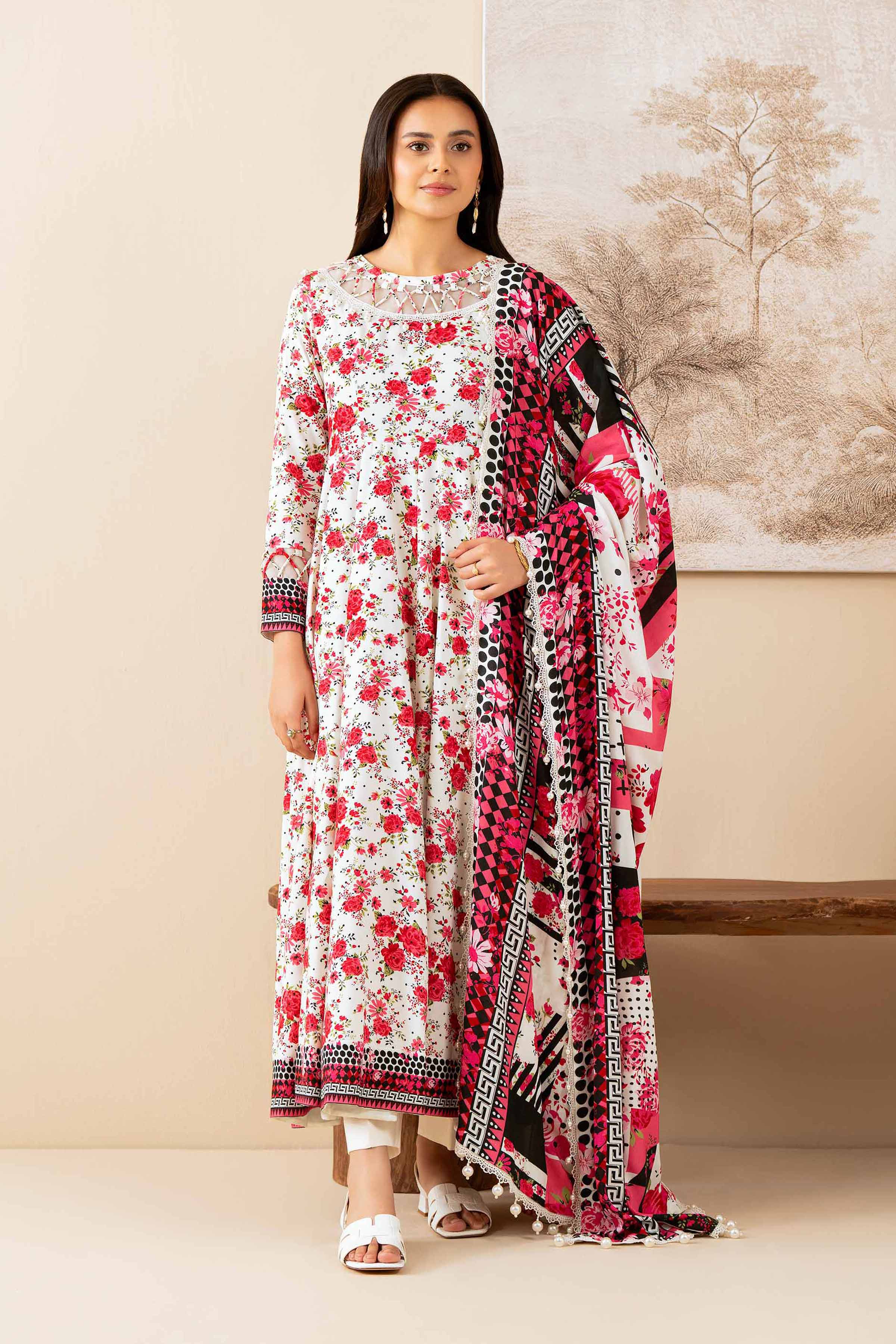 3 Piece - Printed Suit - 42502837 for Women - Unstitched Collection | Nishat | Shop Online