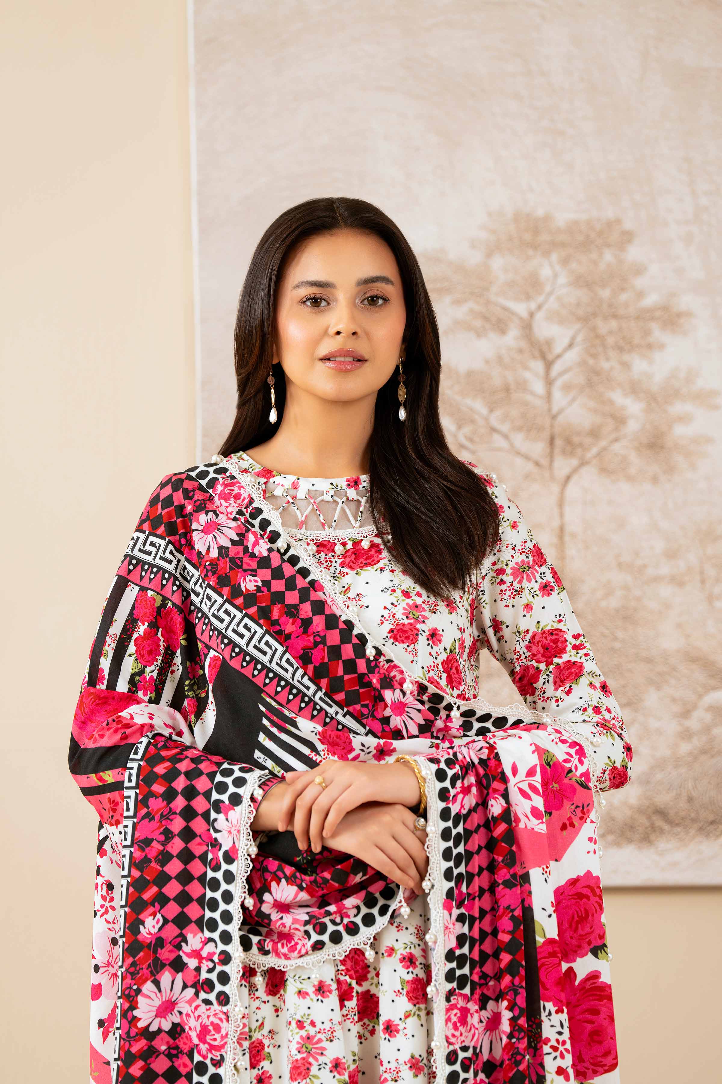 3 Piece - Printed Suit - 42502837 for Women - Unstitched Collection | Nishat | Shop Online