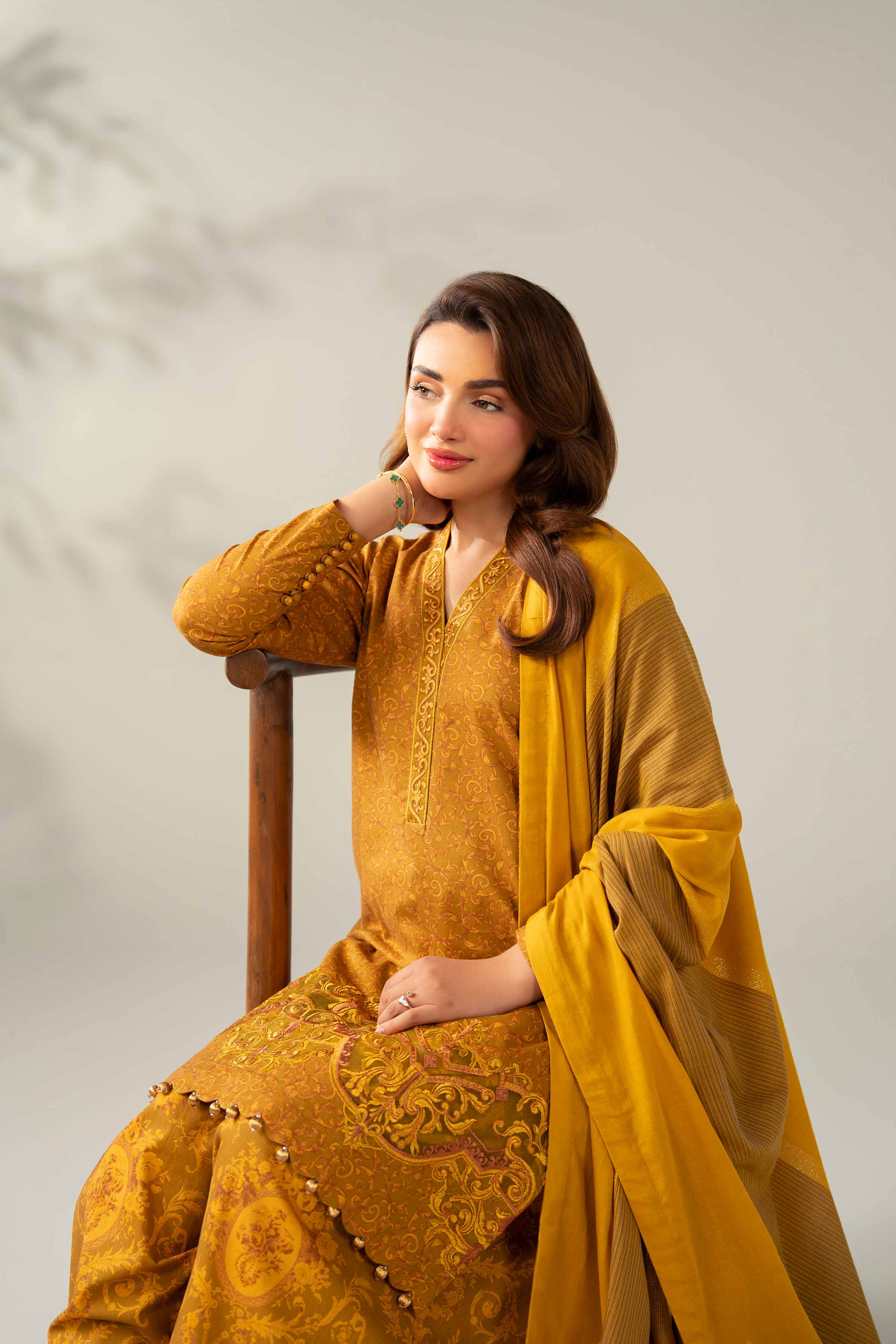 3 Piece - Printed Embroidered Suit - 42502839 for Women - Unstitched Collection | Nishat | Shop Online